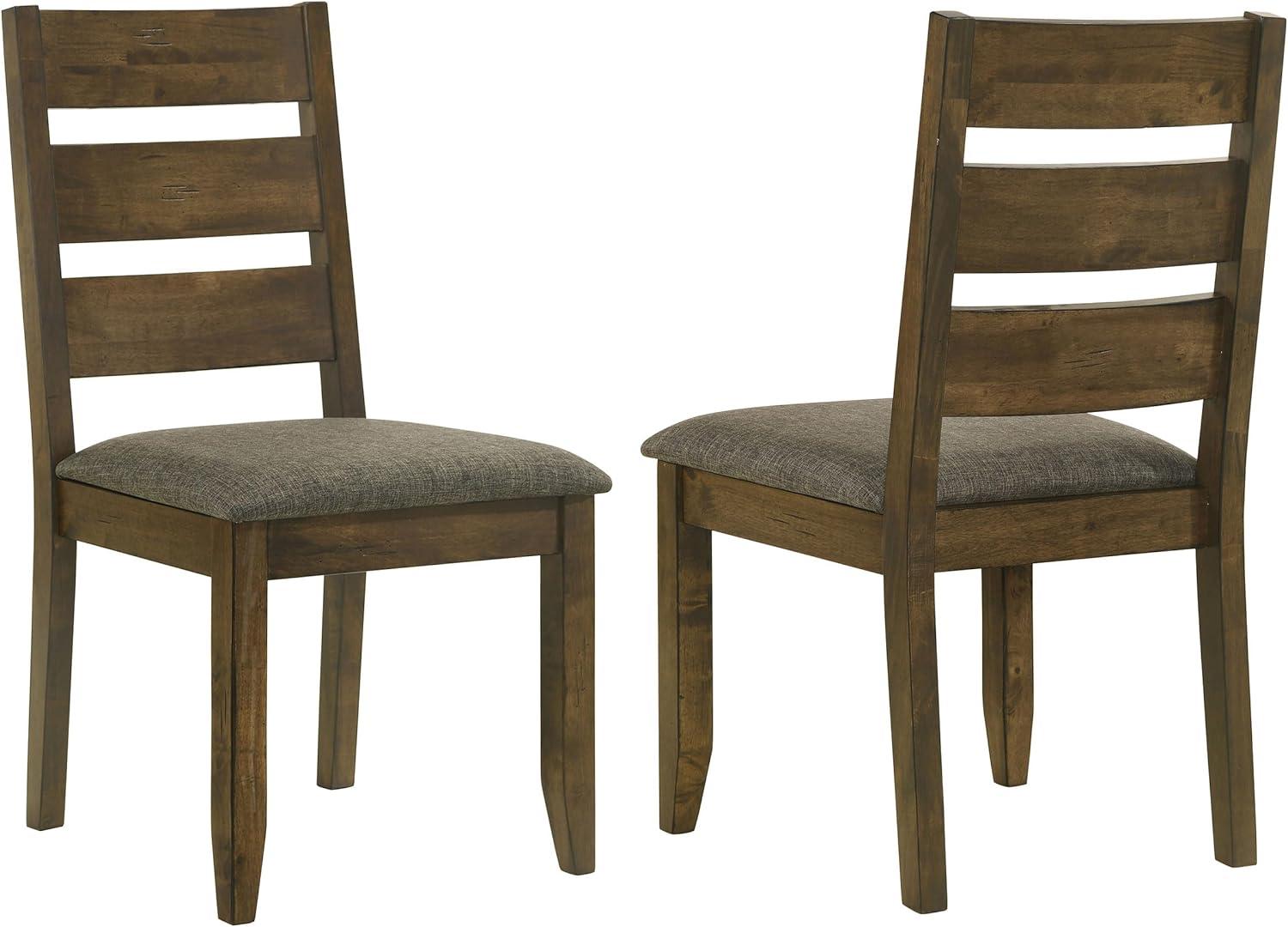 Coaster Alston Ladder Back Wood Dining Chair in Nutmeg