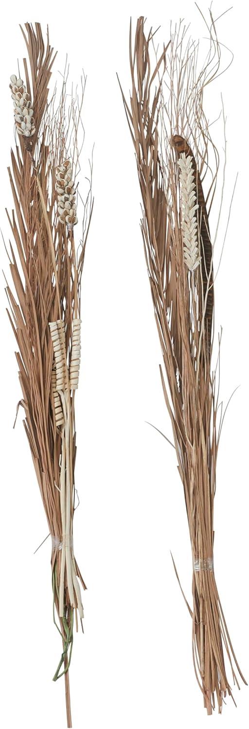 57" Dried Plant Natural Foliage Pigeon pea Bouquet, by DecMode (2 Count)