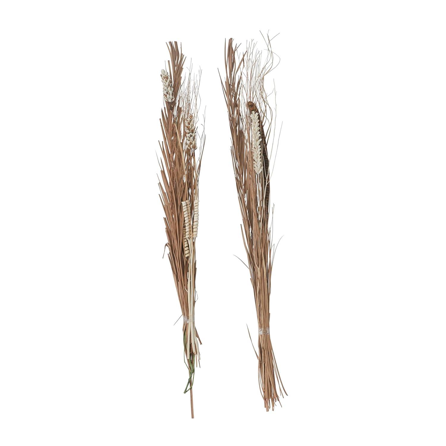 57" Dried Plant Natural Foliage Pigeon pea Bouquet, by DecMode (2 Count)