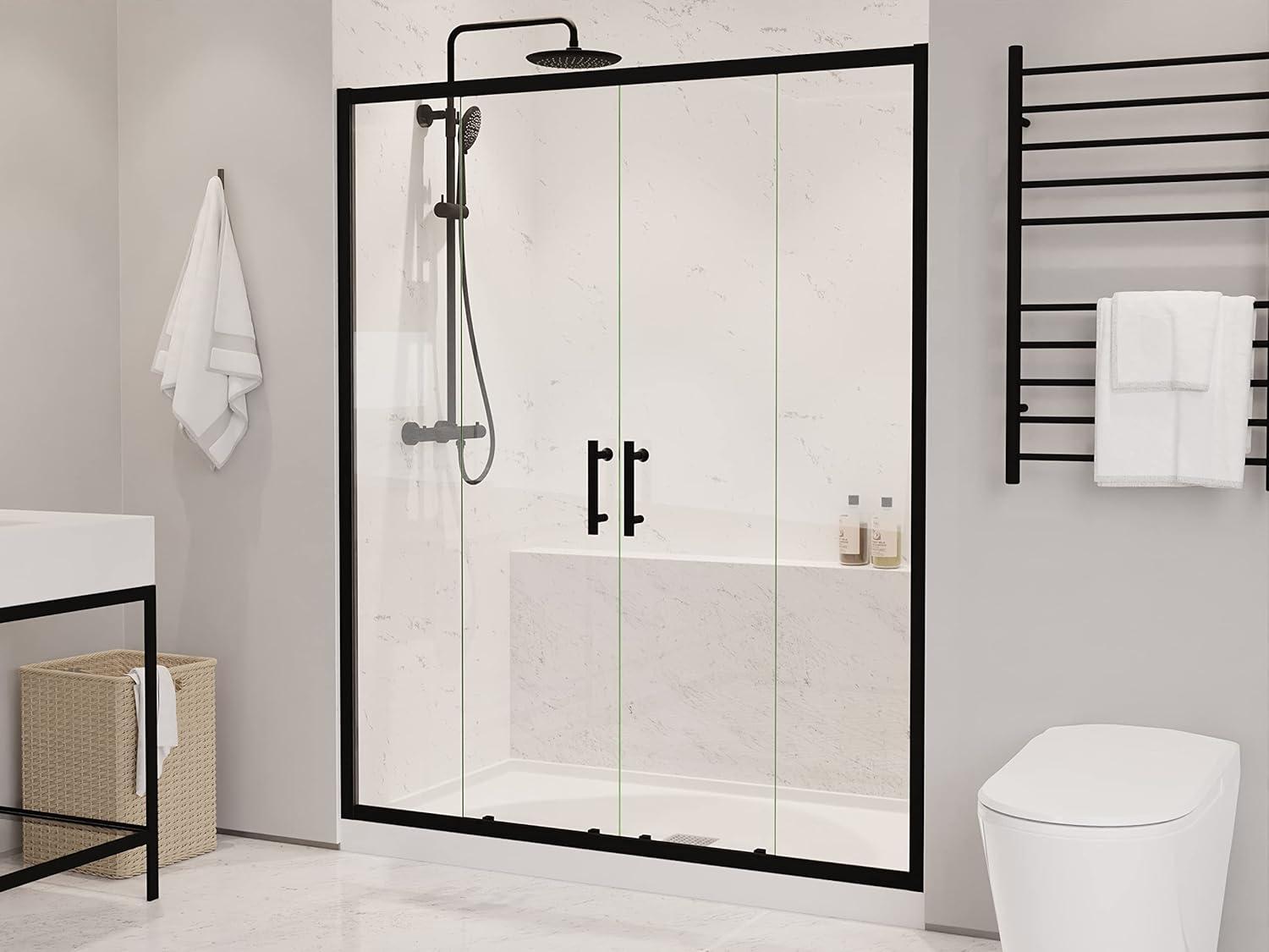 60" - 60.4" W x 70" H Framed Shower Door