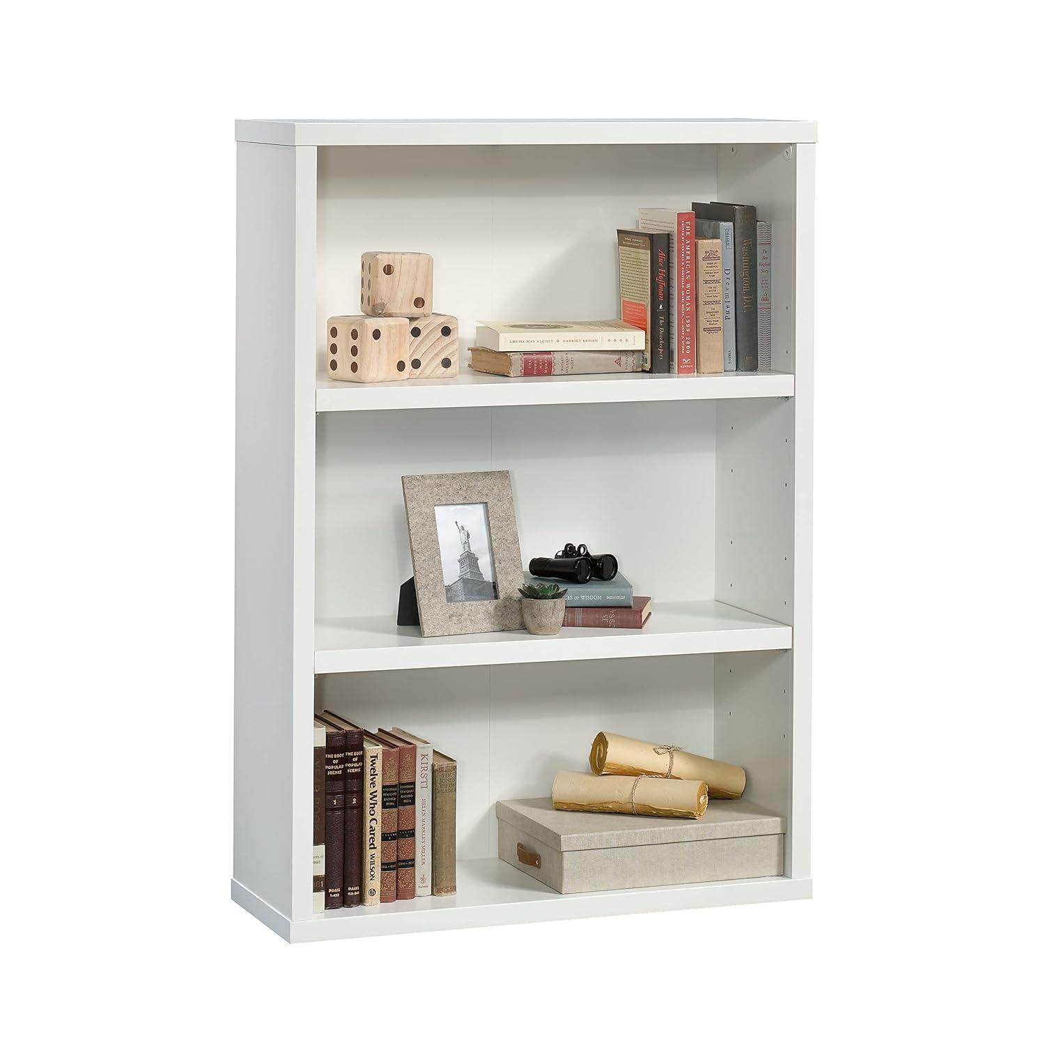 Sauder 3-Shelf Bookcase, Raven Oak Finish