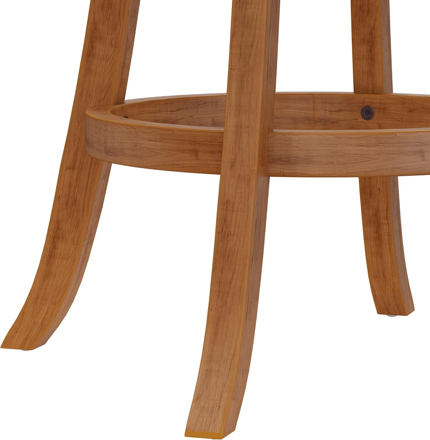 Hillsdale Furniture Fairfox Bar Stool with 360-Degree Swivel, Brown