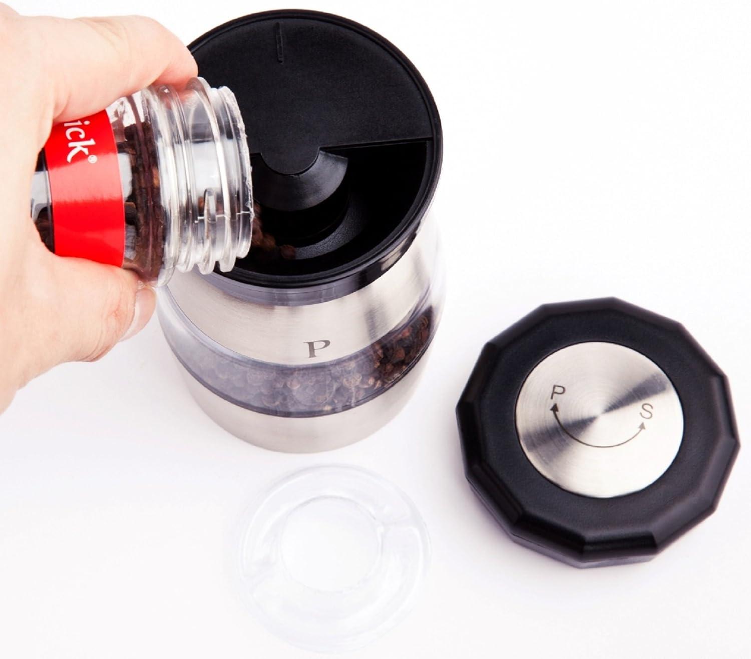 Ozeri Duo Ultra Grinder 2-in-1 Salt & Pepper Combination Mill