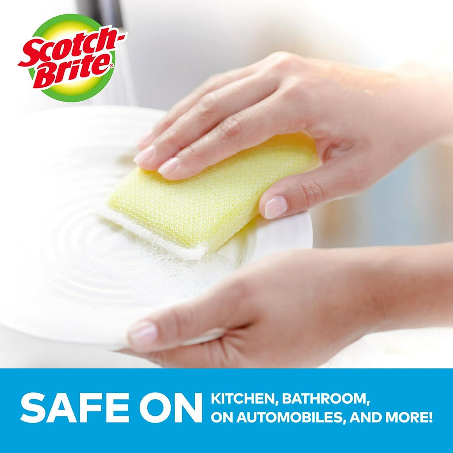 3M Scotch-Brite Dobie All Purpose Cleaning Pad  White 24 Sponges - 720