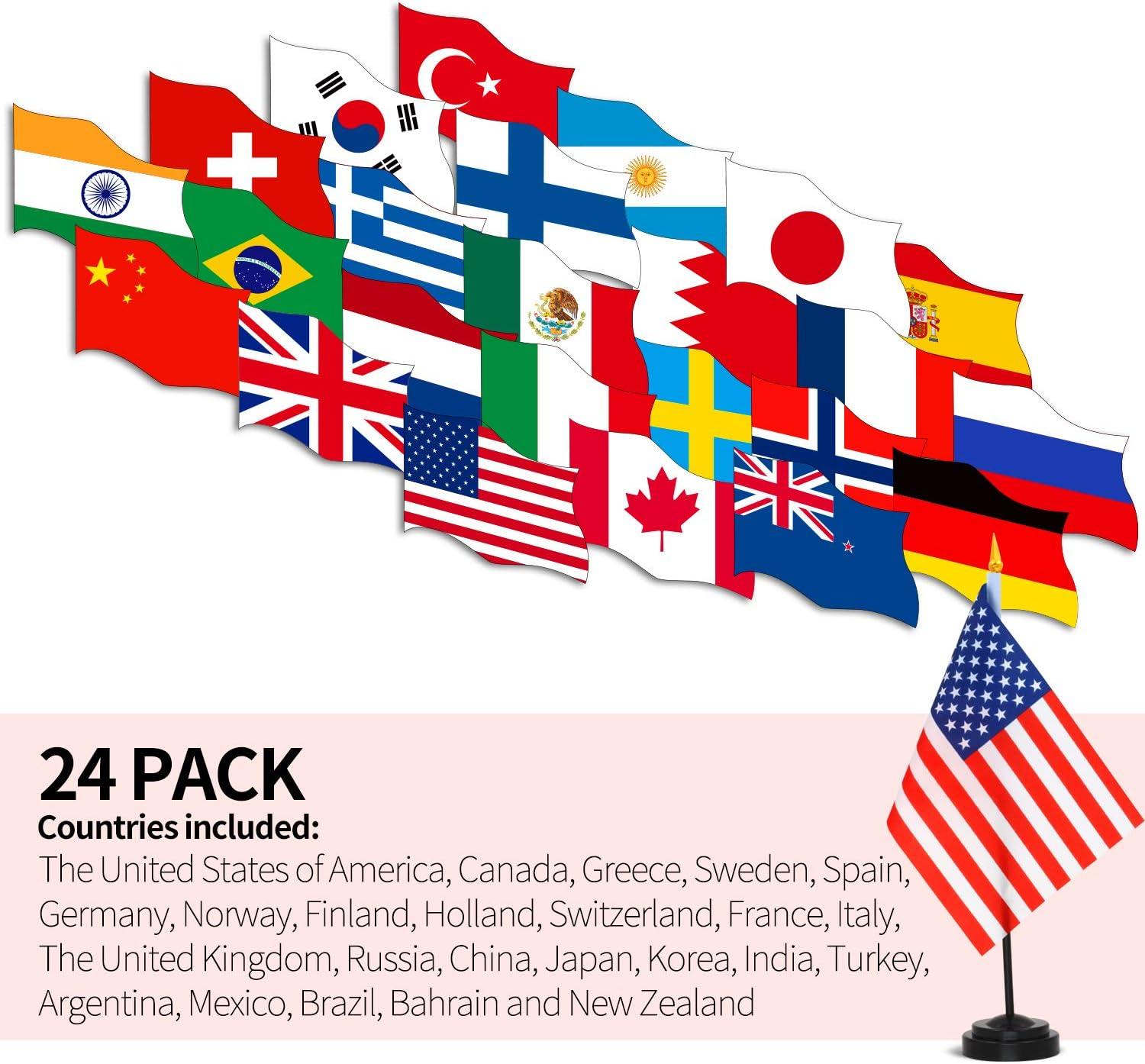 Double Sided Polyester Independence Day Flag Set