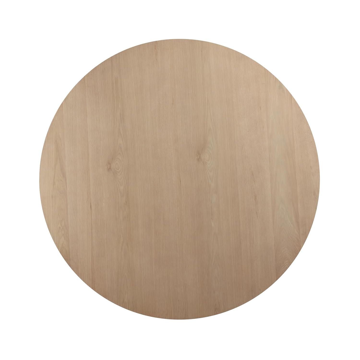 Lilola Home 59" Rectangle Pedestal Dining Table, Oak