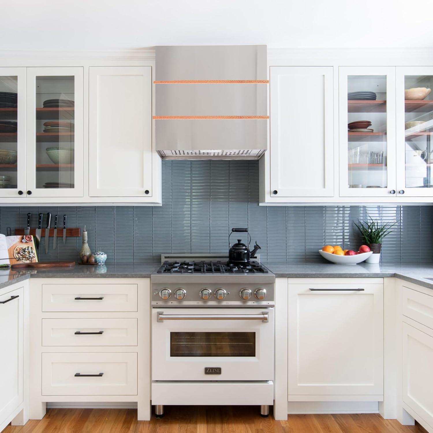 Akicon Akicon 30" Stainless Steel 600 CFM Ducted (Vented) Wall Mounted Required Range Hood AK-HS30HC-JBC