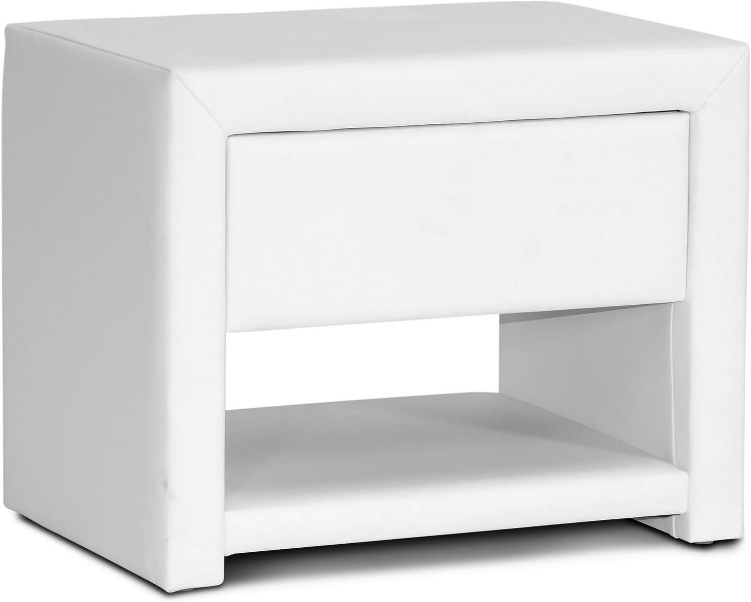 Massey Upholstered Modern Nightstand - Baxton Studio