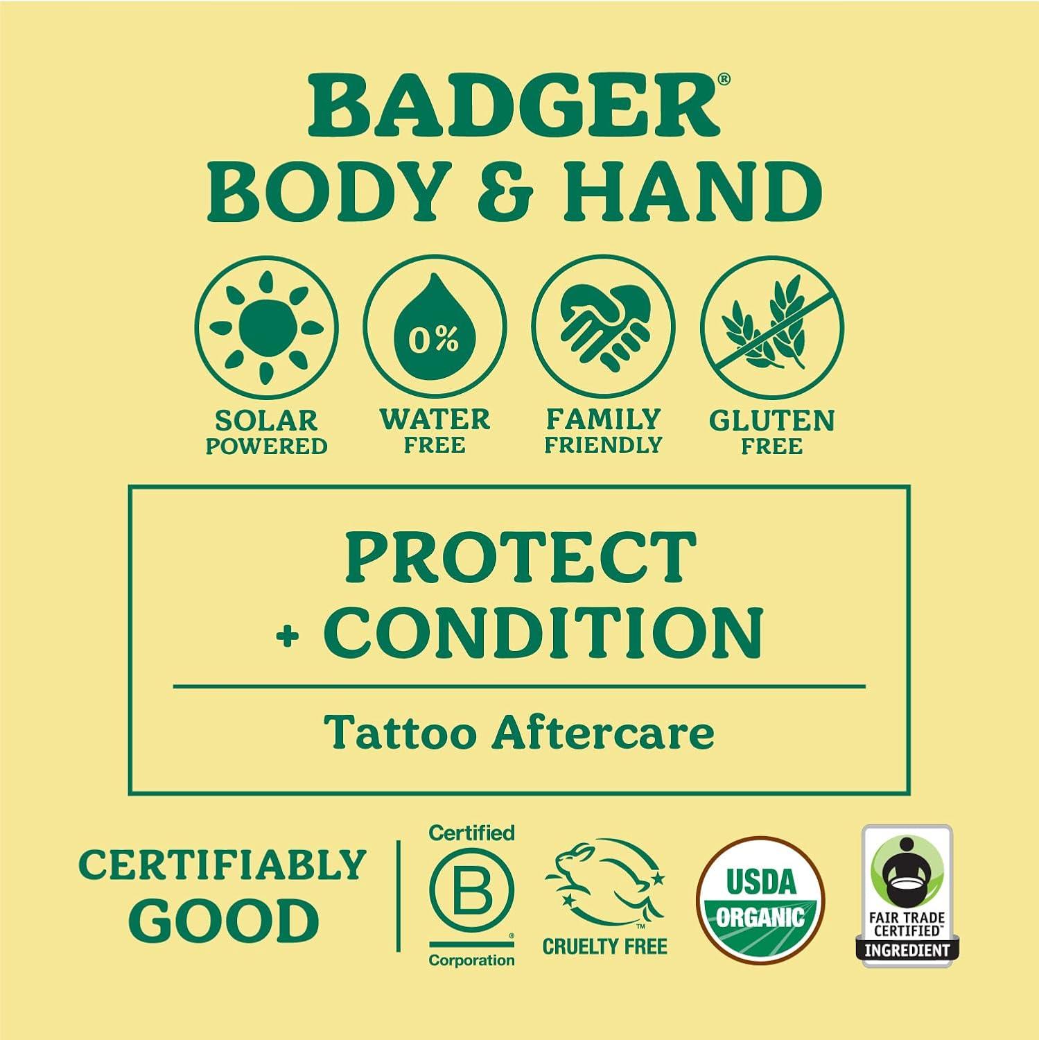 Badger Tattoo Balm, Coconut & Tamanu, 2 oz