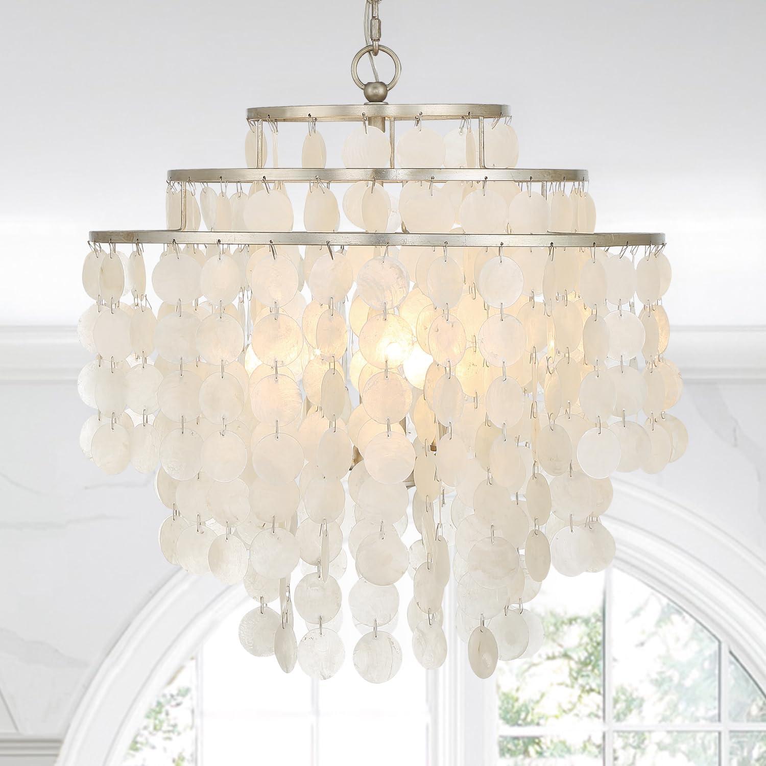 Clariza 4 - Light Dimmable Tiered Chandelier