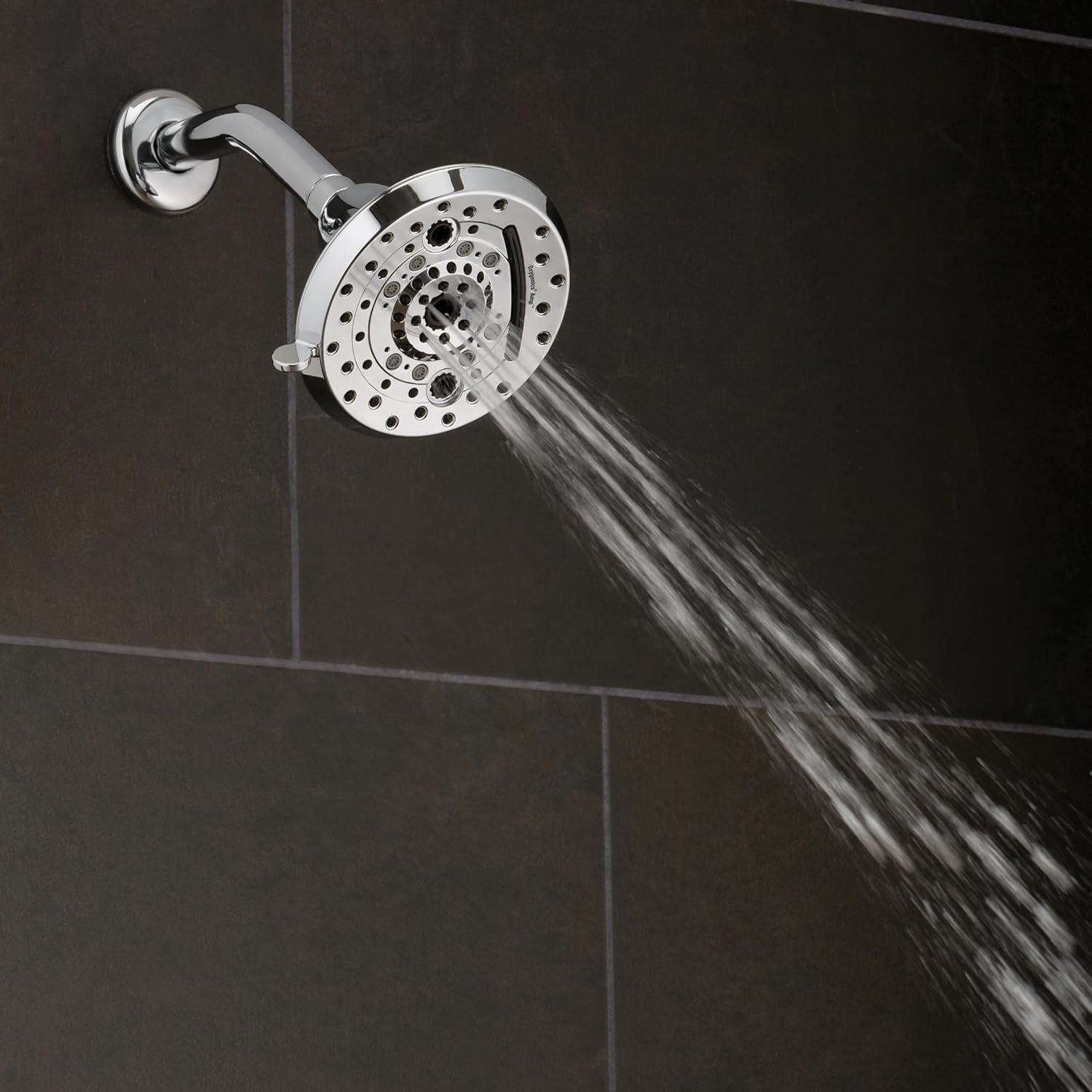 Oxygenics Amp Chrome Fixed Shower Head 1.8-GPM (6.8-LPM)