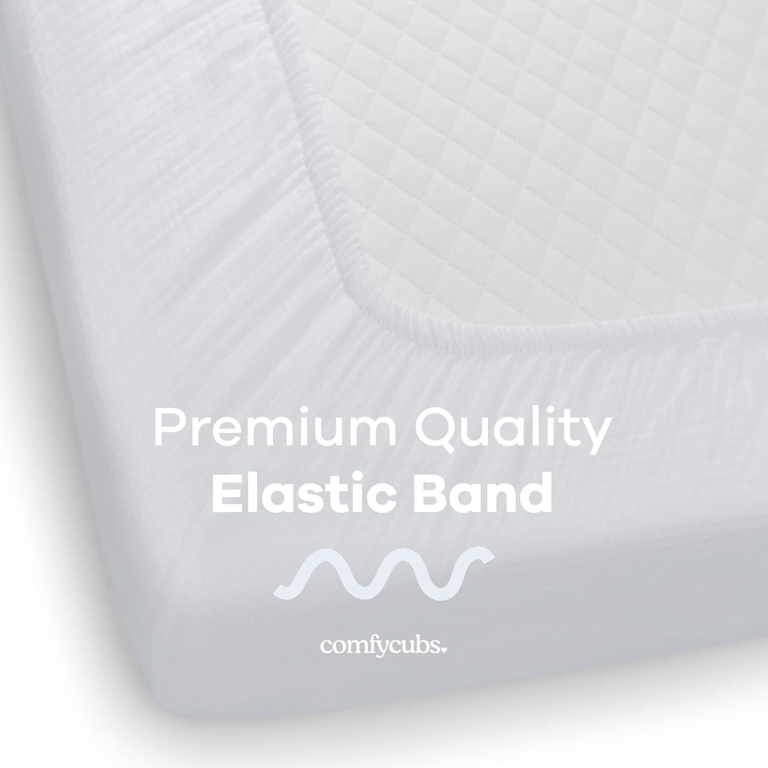 Comfy Cubs Fiited Sheets Cotton Blend Fitted Bassinet Sheet