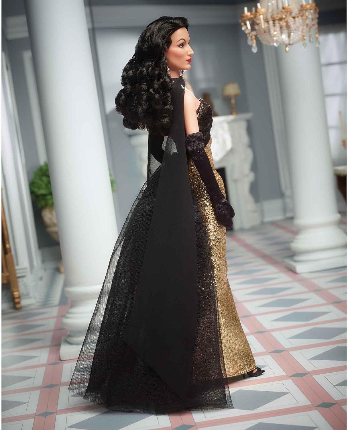 Collector Barbie Doll, María Félix in Glimmering Gold Gown, Barbie Signature