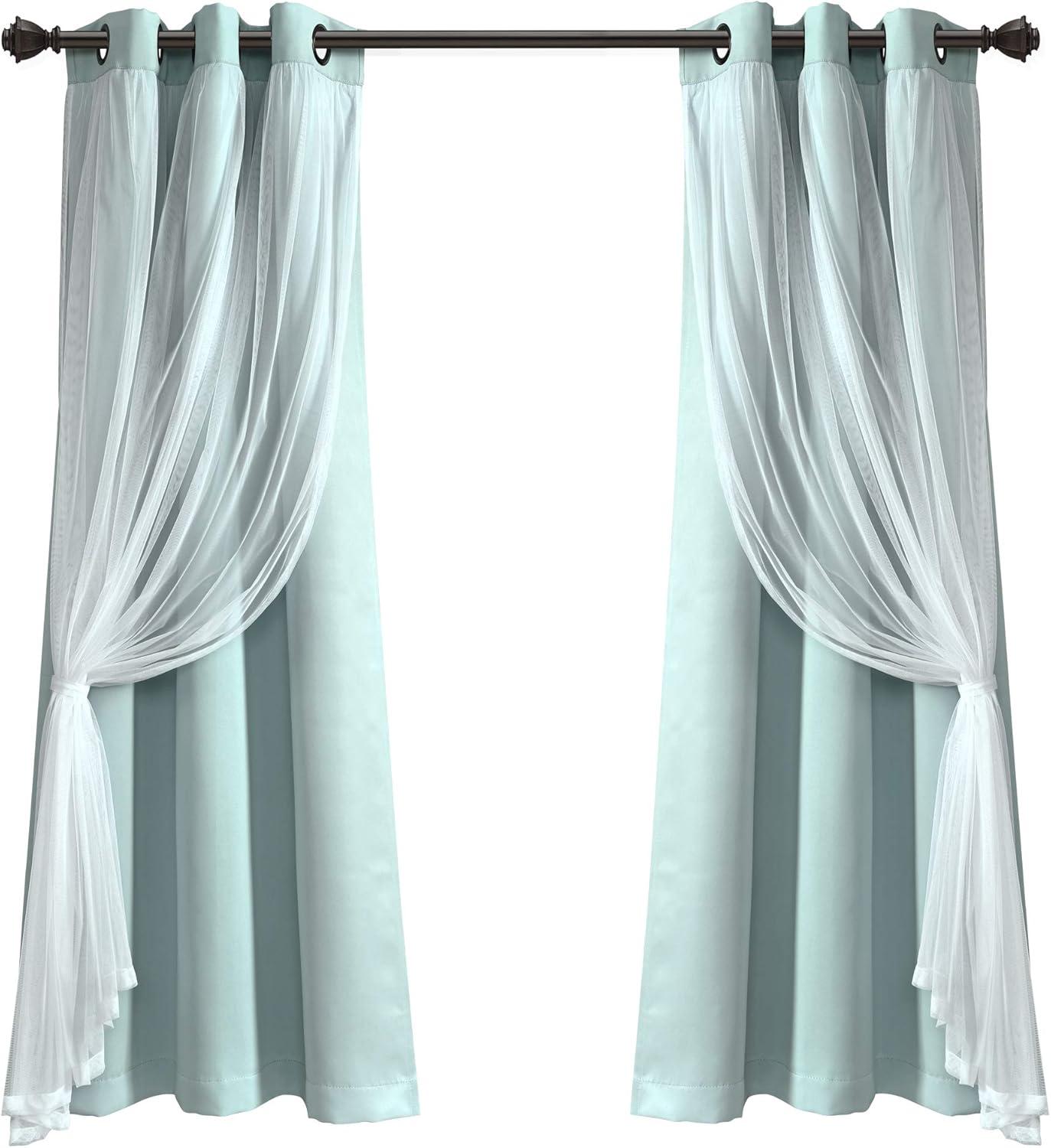 Lush Decor Polyester Blackout Curtain Pair (Set of 2)