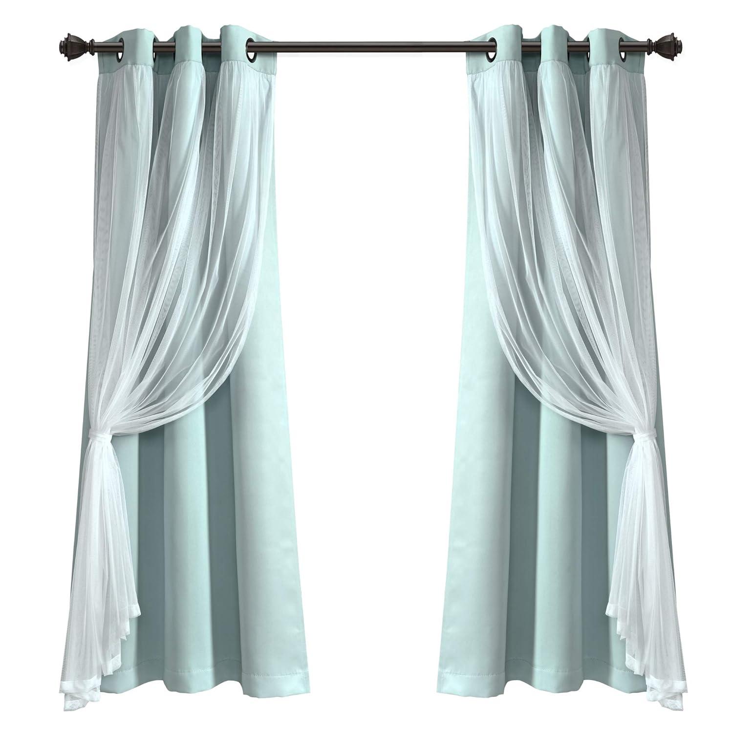 Lush Decor Polyester Blackout Curtain Pair (Set of 2)