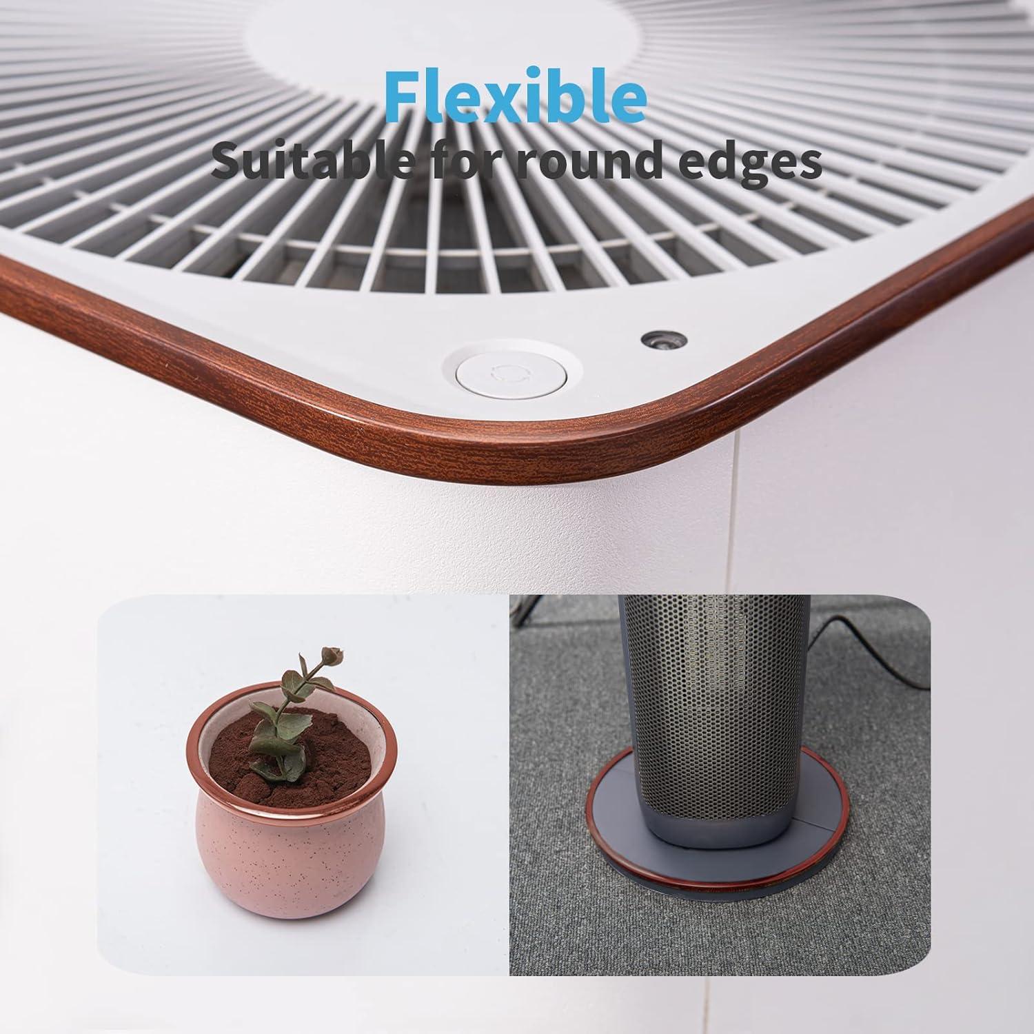 Art3d 20ft Outside Vinyl Corner Trim Peel and Stick for Tile and Wall Edges, Furniture Decoration (Grey Oak)