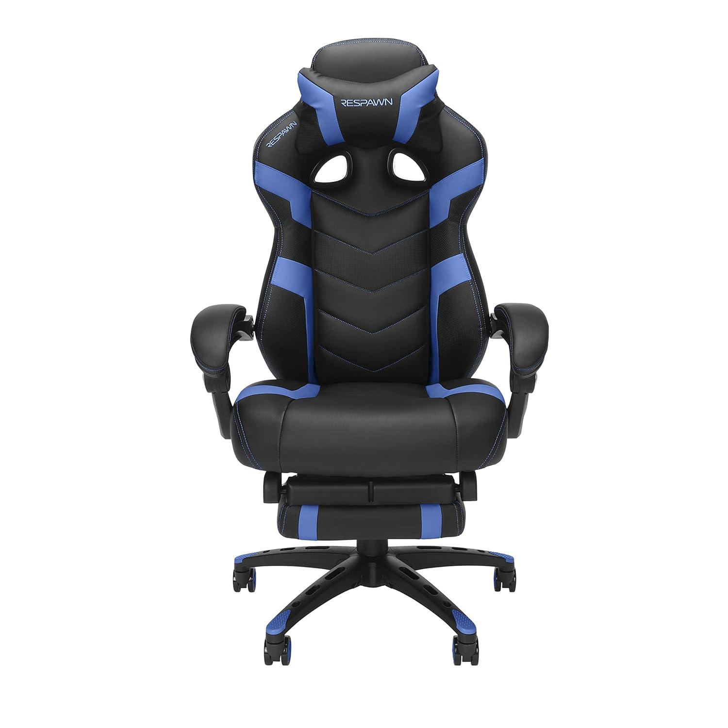 Respawn RESPAWN 110 Pro Gaming Chair - Gaming Chair with Footrest, Reclining Gaming Chair, Video Gaming Computer Desk Chair, Adjustable Desk Chair, Gaming Chairs For Adults With Headrest Pillow