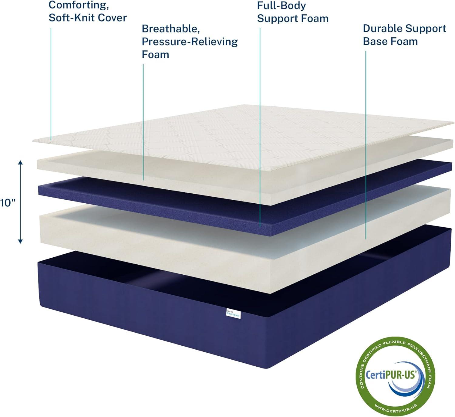 Sleep Innovations Arlo 10" Firm Memory Foam Mattress