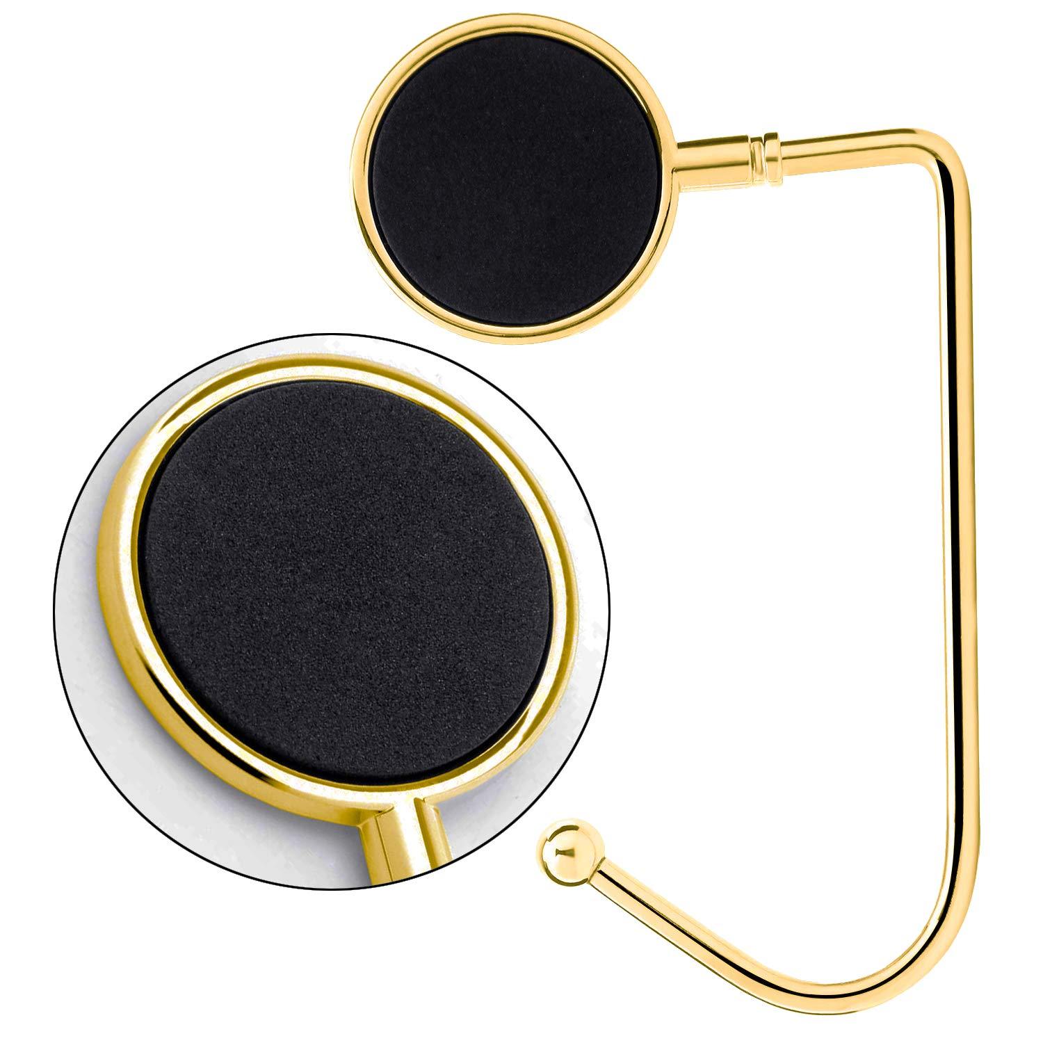 4 Pcs Christmas Stocking Holders for Mantel Hooks Hanger Grip Non-Slip Safety Fireplace Hang Hook for Xmas Christmas Valentine Holiday Party Decoration (Gold)