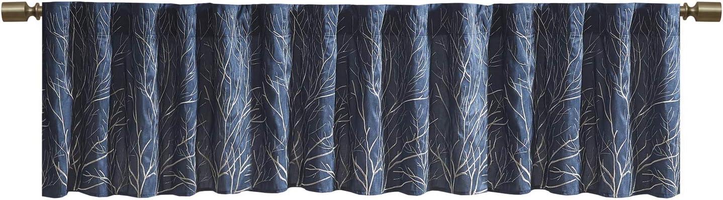 Andora Faux Silk Embroidered Window Valance