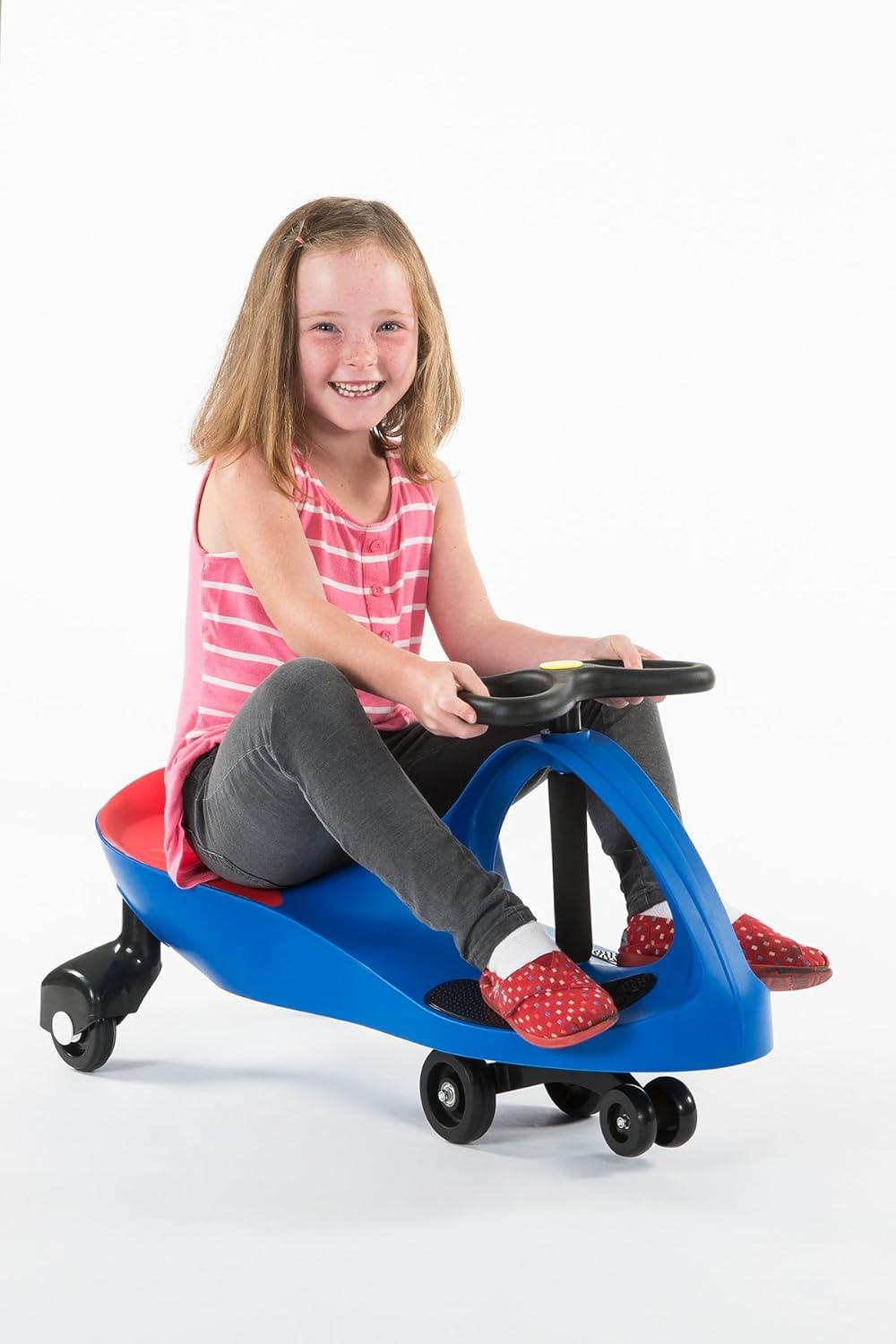 Blue and Red ABS Plastic Kid-Powered Ride-On Toy