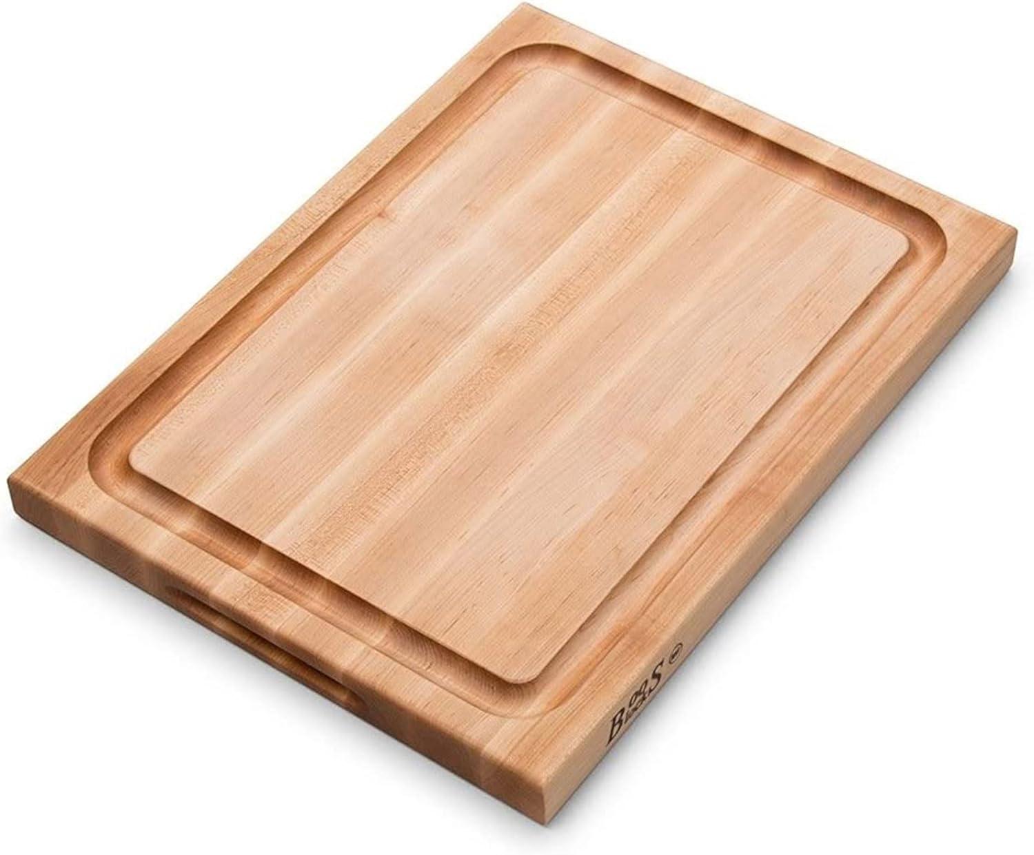 John Boos Wide Reversible Oval Cutting/Carving Board with Juice Groove