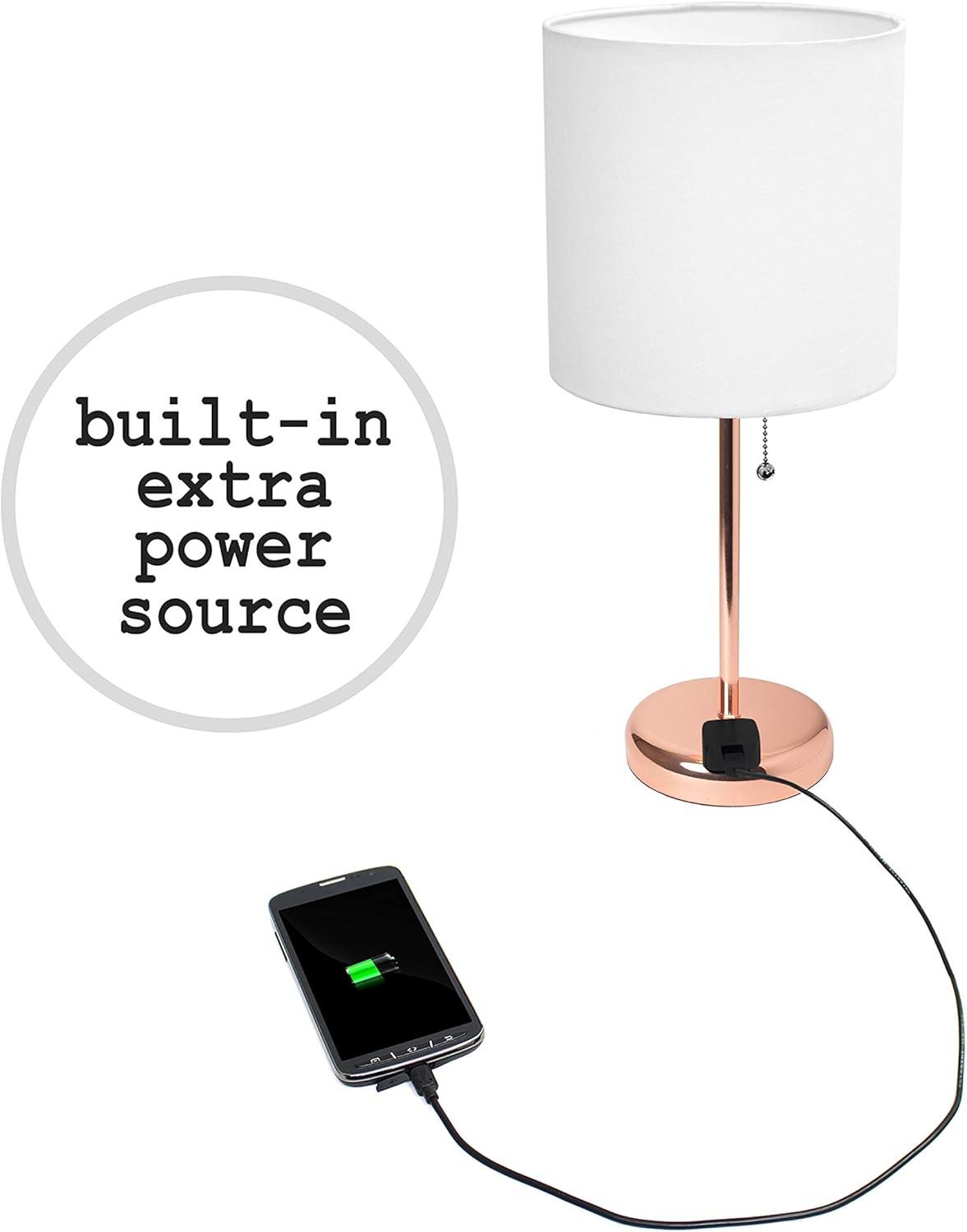 LimeLights Stick Lamp with Charging Outlet - Set of 2