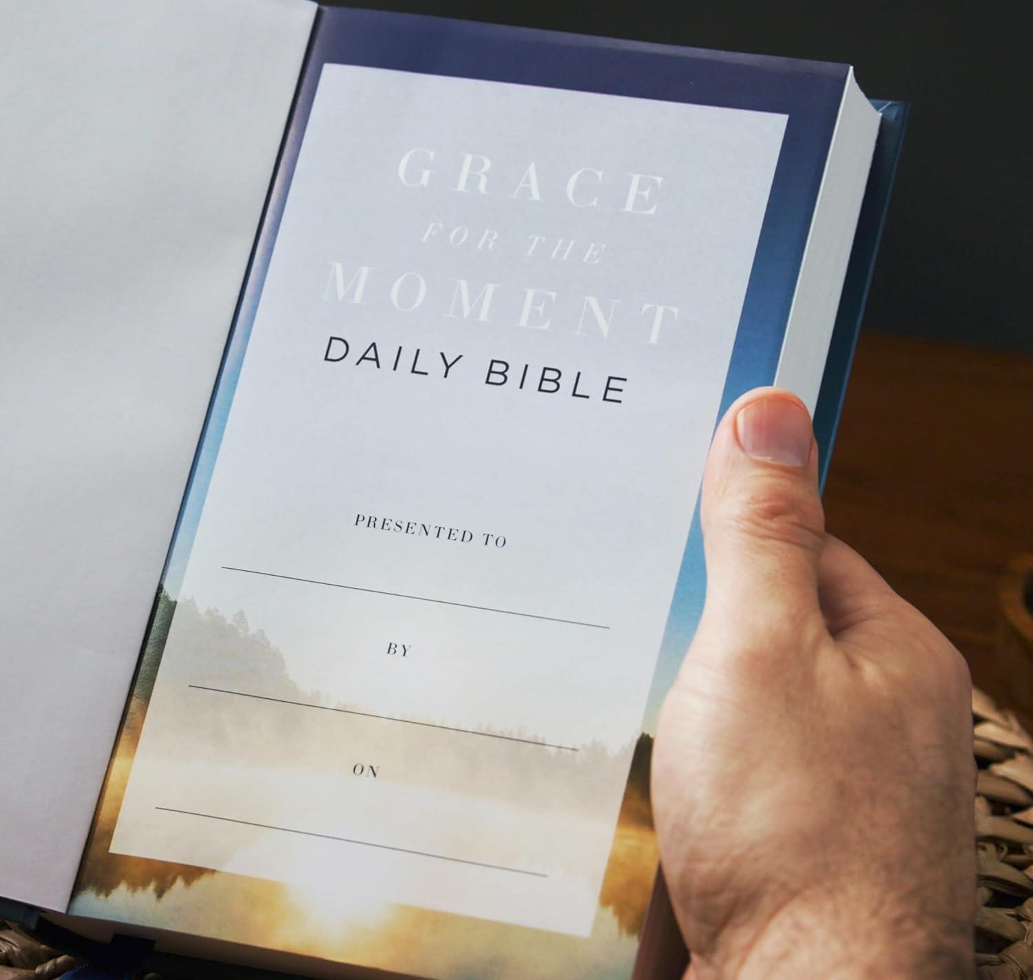 Nkjv, Grace for the Moment Daily Bible, Hardcover, Comfort Print - by  Max Lucado