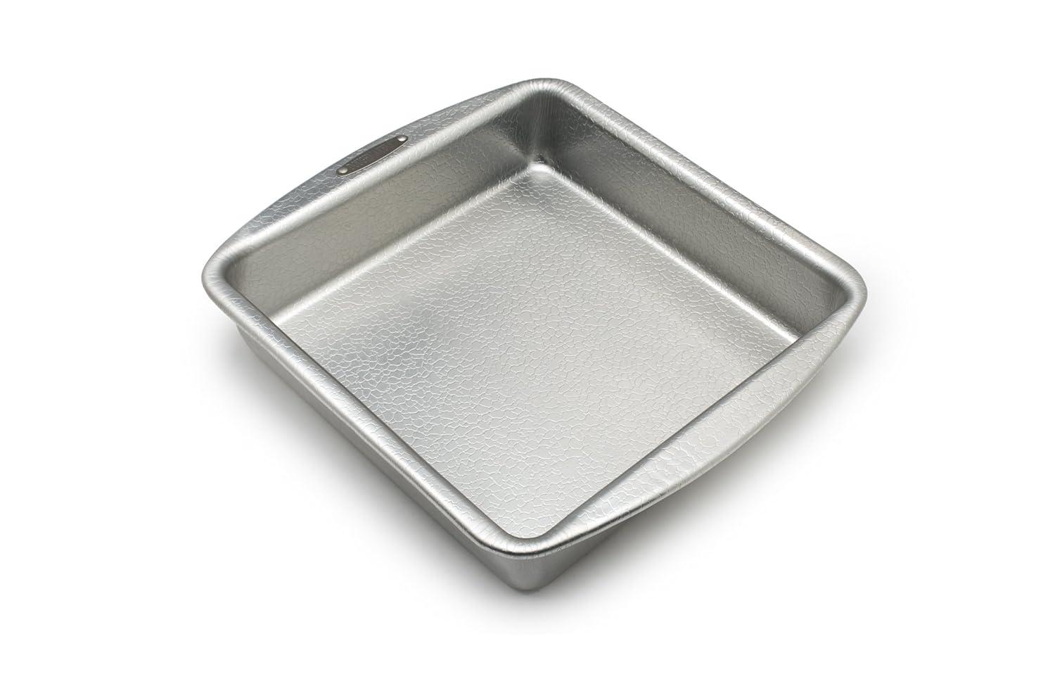 Doughmakers 10'' Aluminum Non-Stick Square Cake Pan