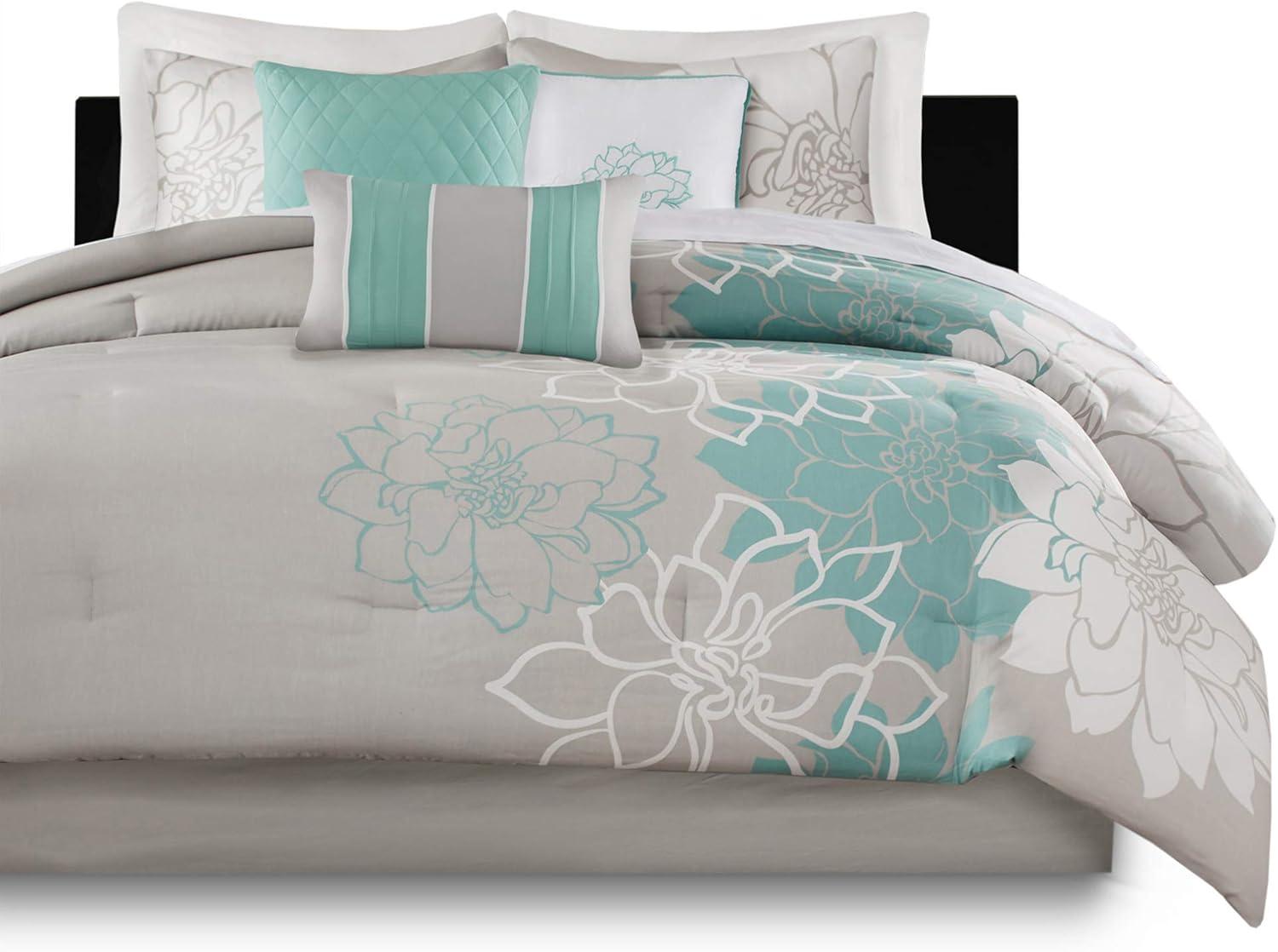 Lola 7 Piece Floral Cotton Comforter Set