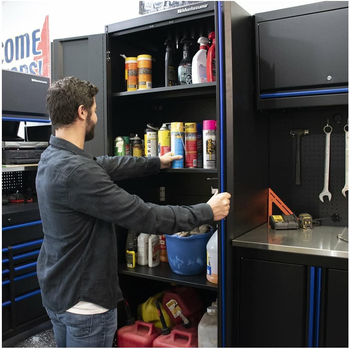 Montezuma Steel Garage Organization Cabinet
