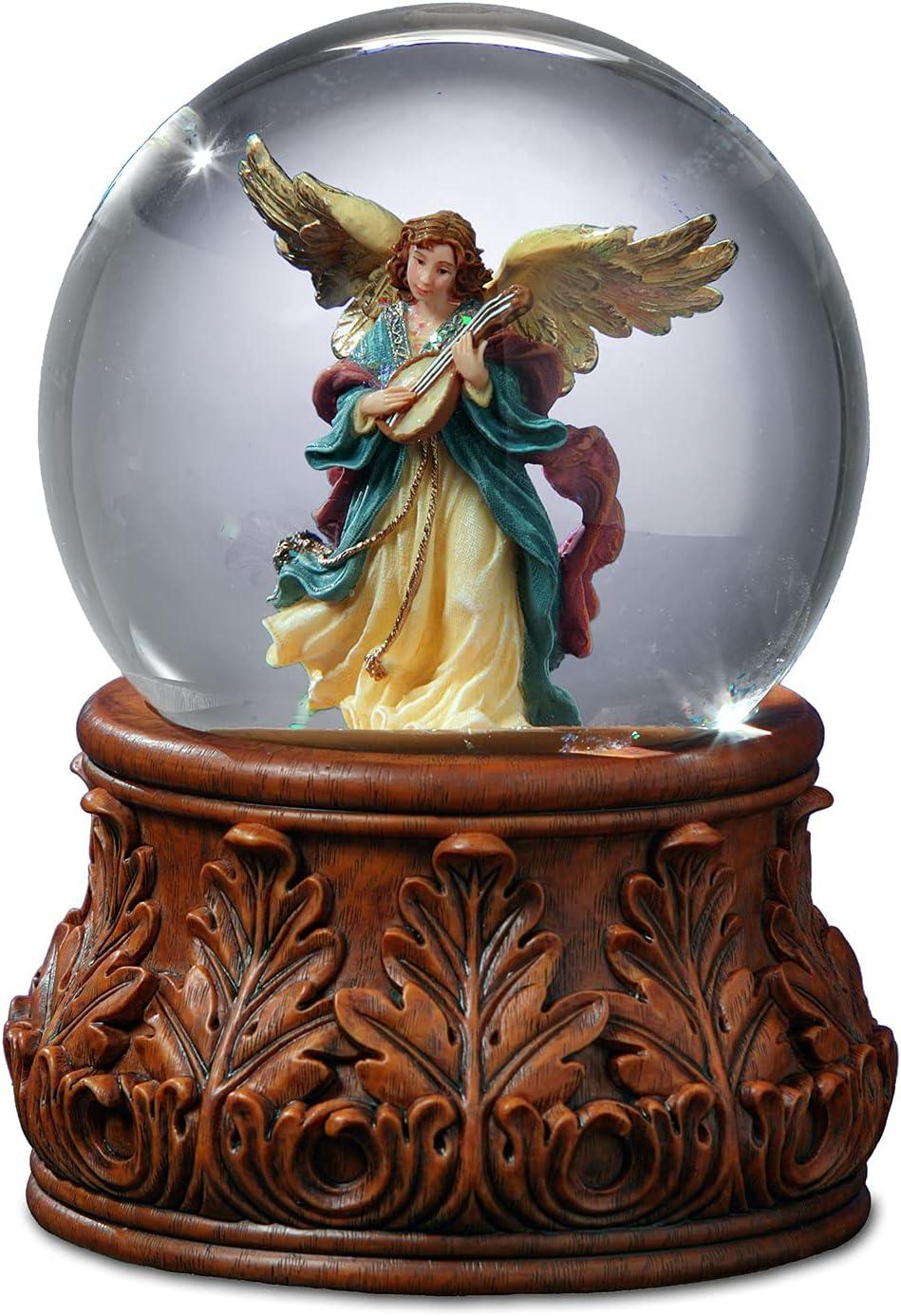 San Francisco Angel Mandolin Resin Base Christmas Water Globe