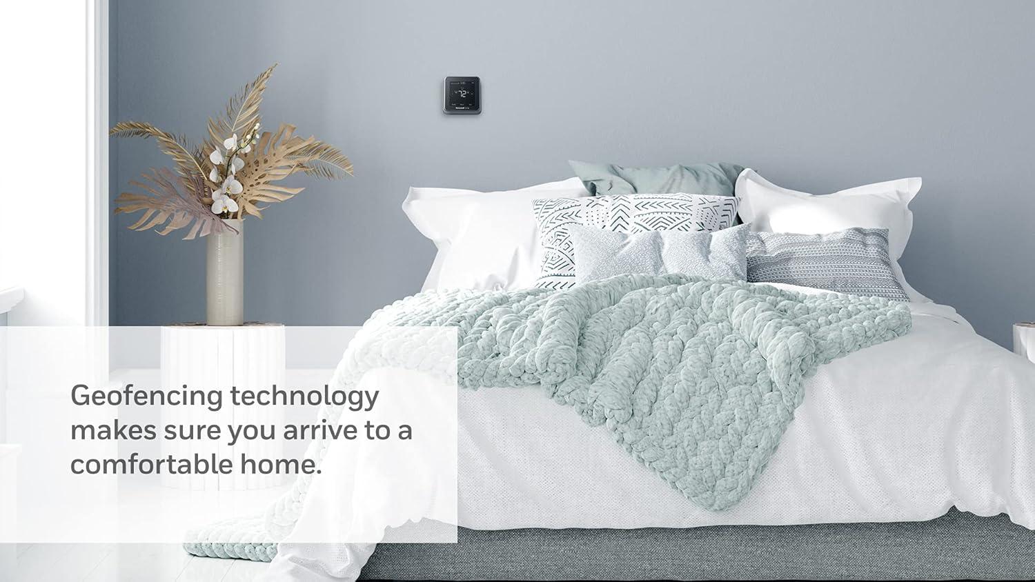 Honeywell Home T5 Smart Touchscreen Thermostat Black - Sleek Design and User-Friendly-