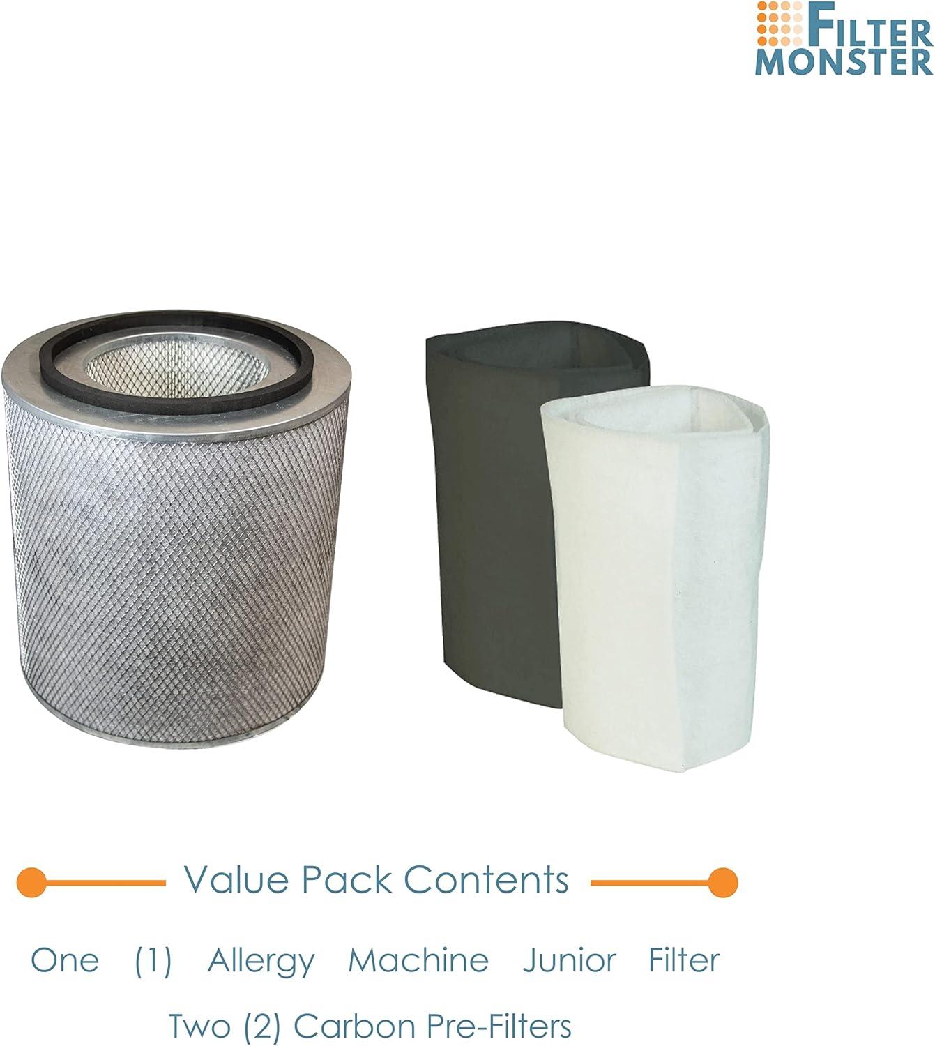 Filter-Monster - Replacement Compatible with Austin Air Allergy Machine Junior (HM205) Filter with Pre-Filter