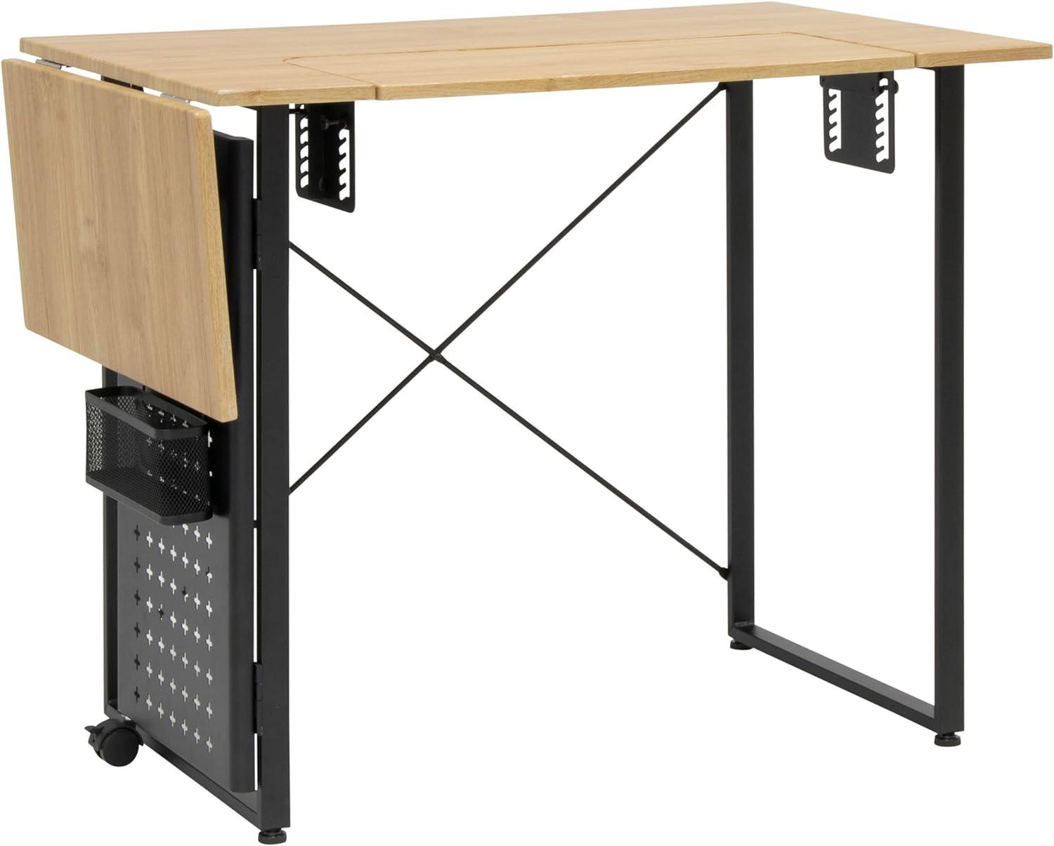 Pivot Sewing Machine Table with Swingout Storage Panel - studio designs