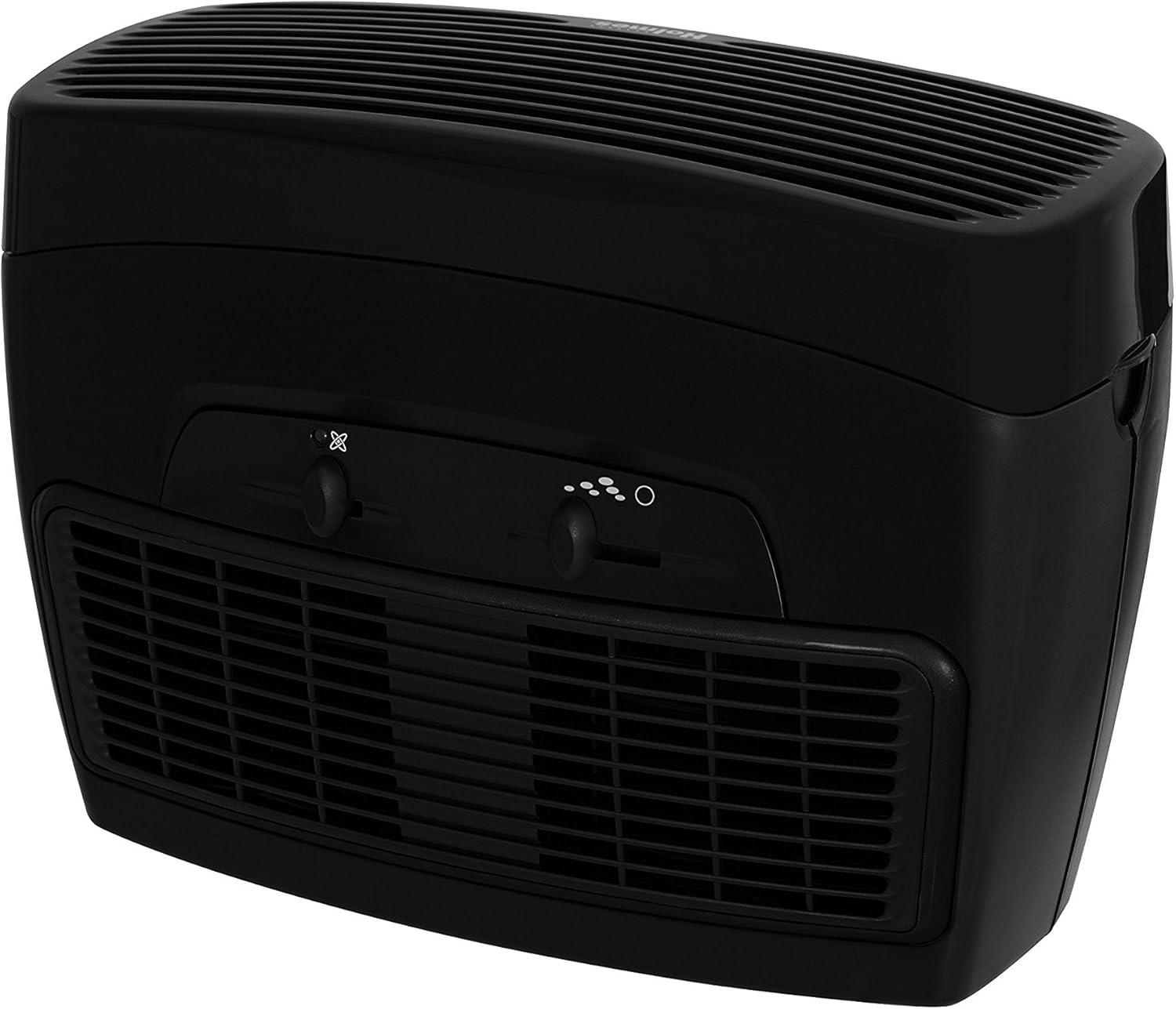 Xayoca Desktop HEPA-Type , 3 Speeds plus Optional Ionizer small Air Purifier, HAP242B-U, Black
