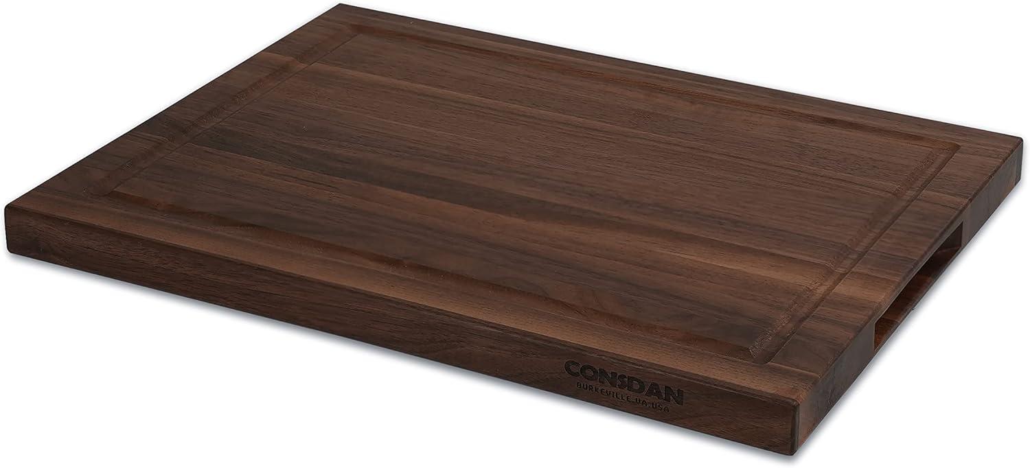 CONSDAN CONSDAN Wood Cutting Board, Black Walnut