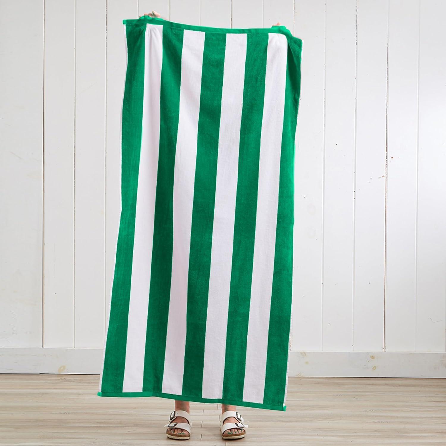 100% Cotton Absorbent & Quick-Dry Cabana Beach Towels