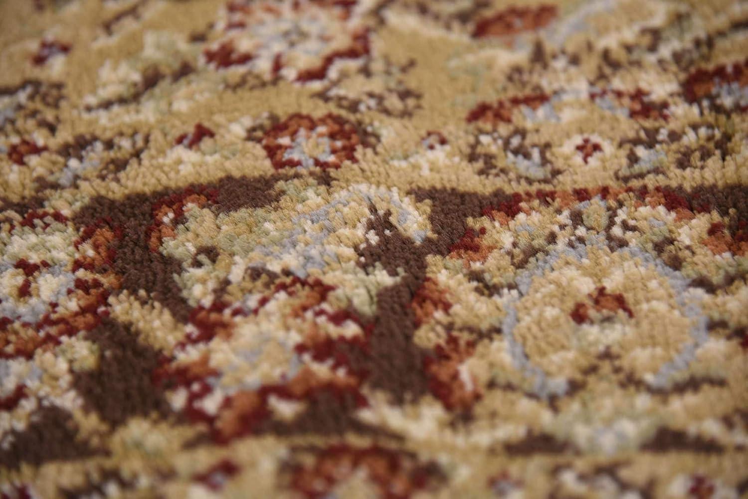 Unique Loom 4' 1 x 4' 1 Square Tan Voyage Asheville Area Rug