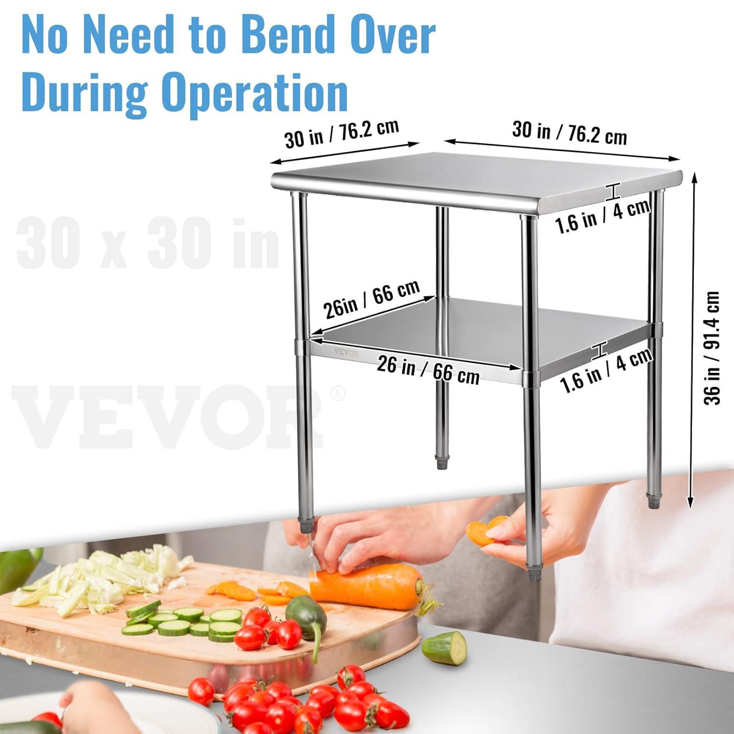 VEVOR Stainless Steel Prep Table