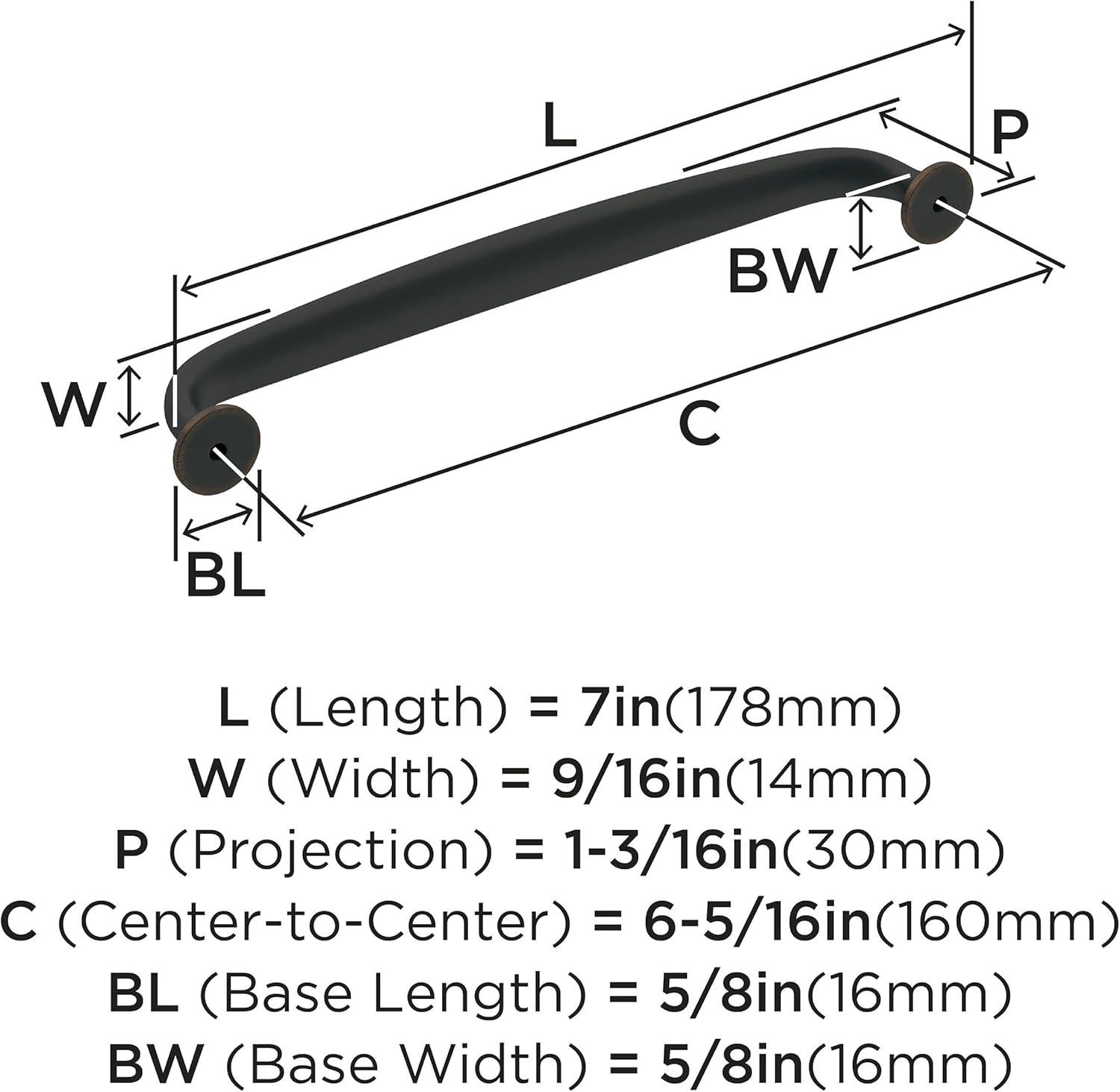 Renown 6 5/16" Center To Center Arch Pull