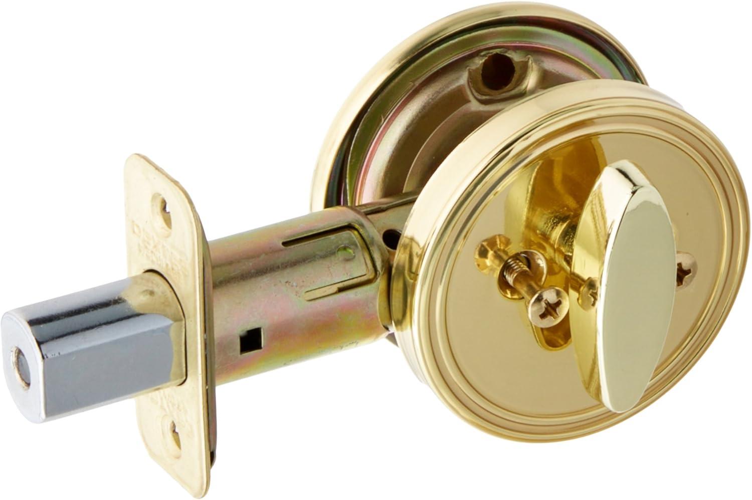 Schlage Jd81 One Sided Deadbolt - Brass