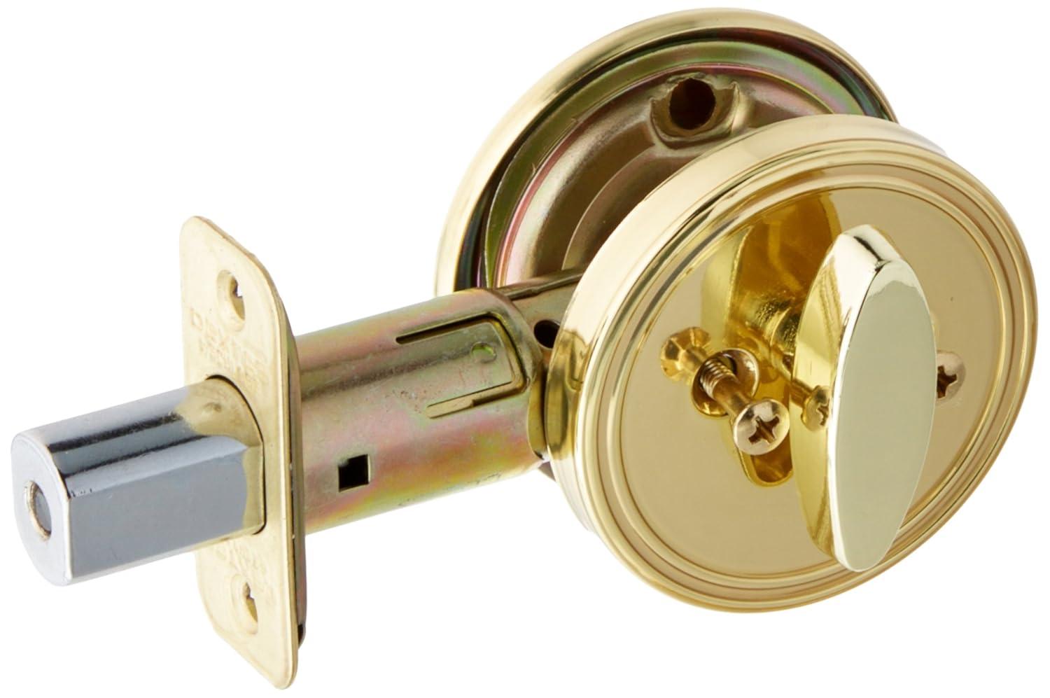 Schlage Jd81 One Sided Deadbolt - Brass