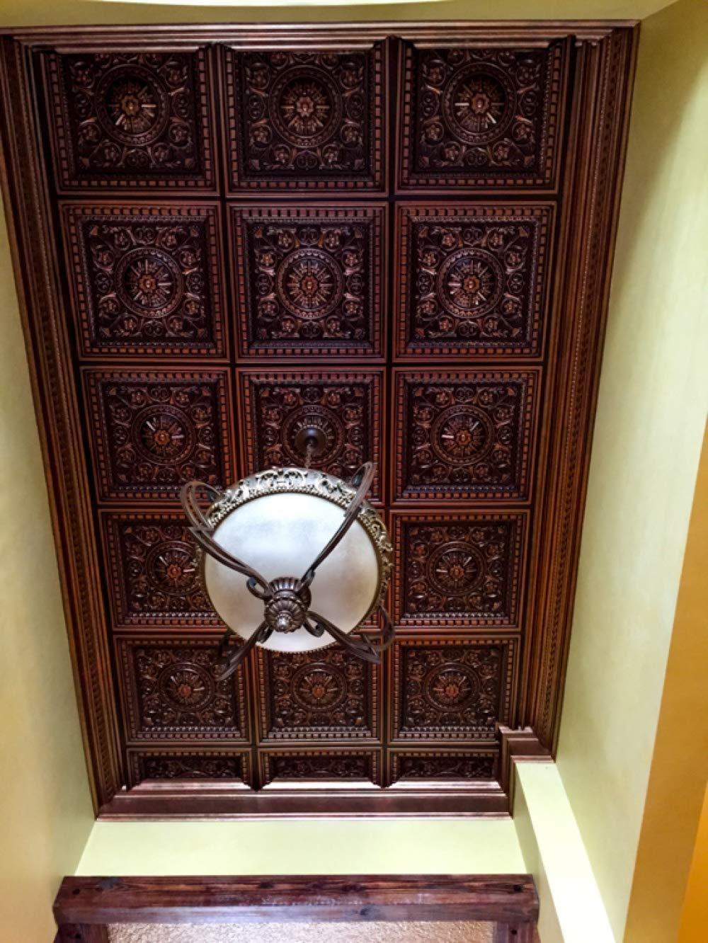 FromPlainToBeautifulInHours Rhine Valley 2 Ft. X 2 Ft. Drop-In PVC Ceiling Tile (Set of 25)