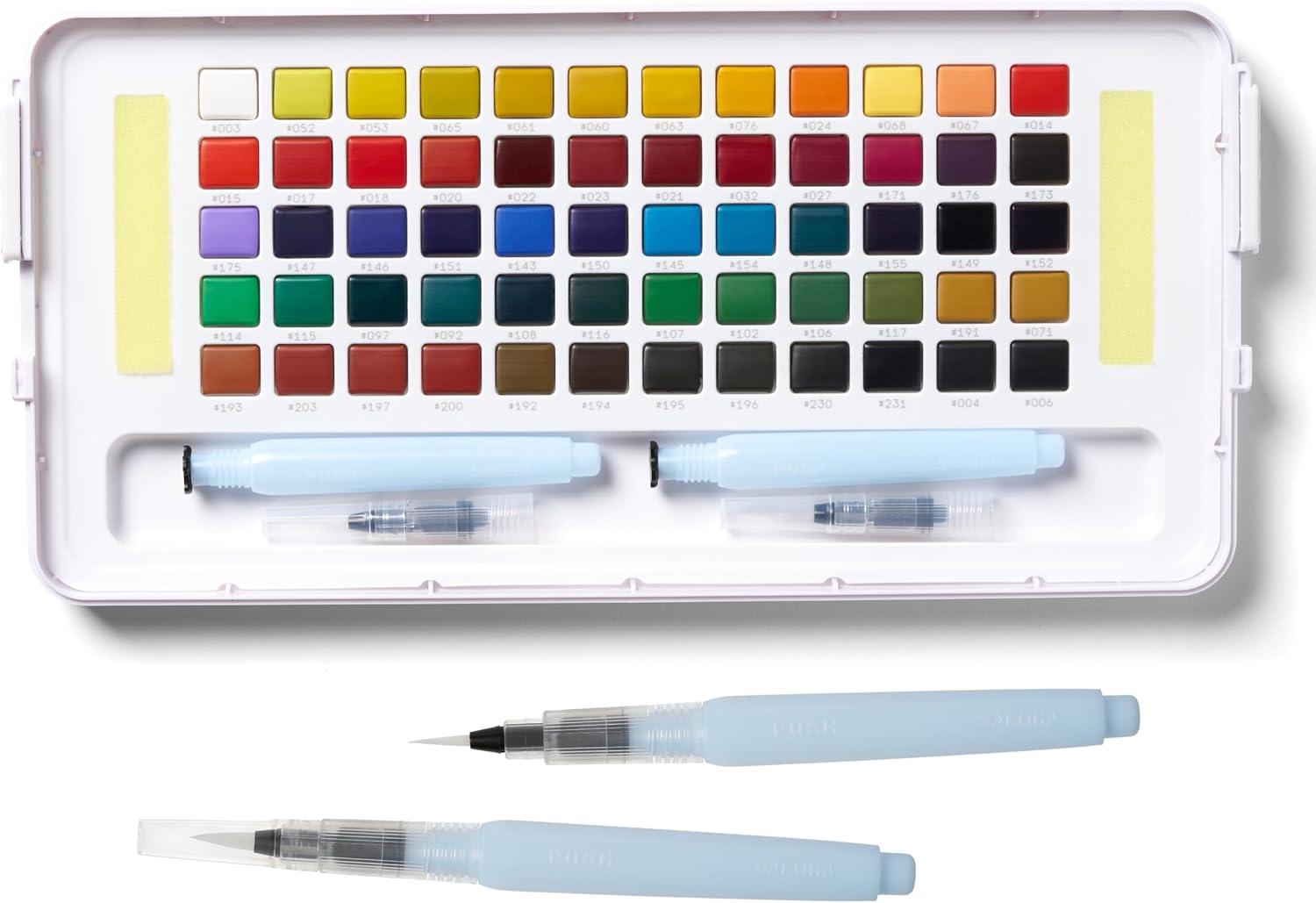 Sakura Koi Watercolors Studio Sketch Box Set, 60-Colors