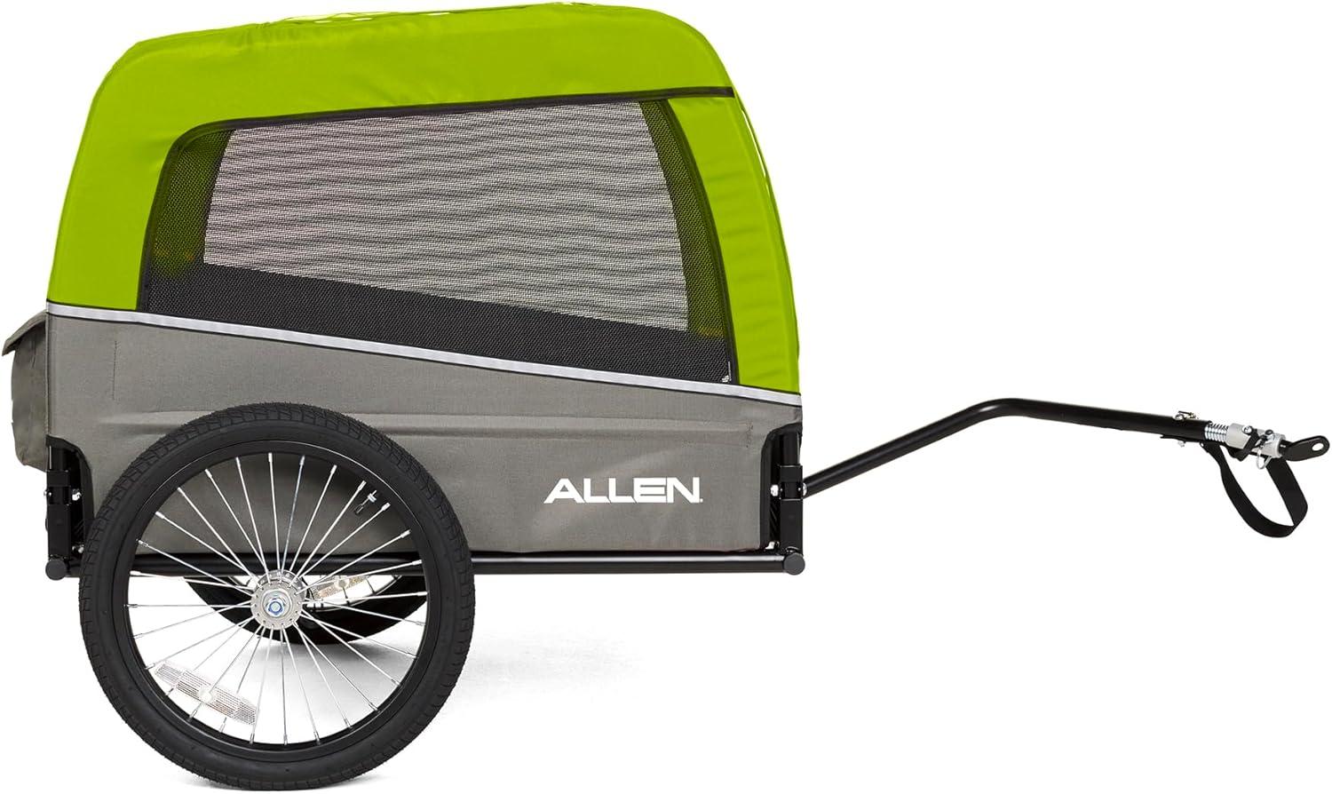 Allen Sports Deluxe ADT Dog Bike Trailer for Medium Sized Dogs, Red