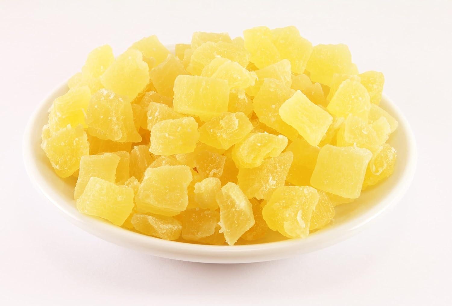 Diced Dried Pineapple, 0.5 Pounds — Kosher, Vegan — by Food to Live