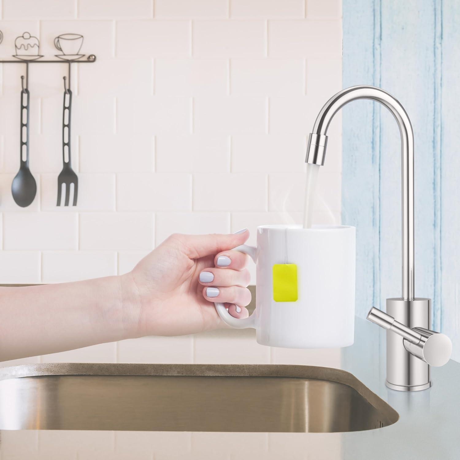 RH150 Instant Hot Water Dispenser System, Single-Handle Faucet with Under Sink Compact Tank