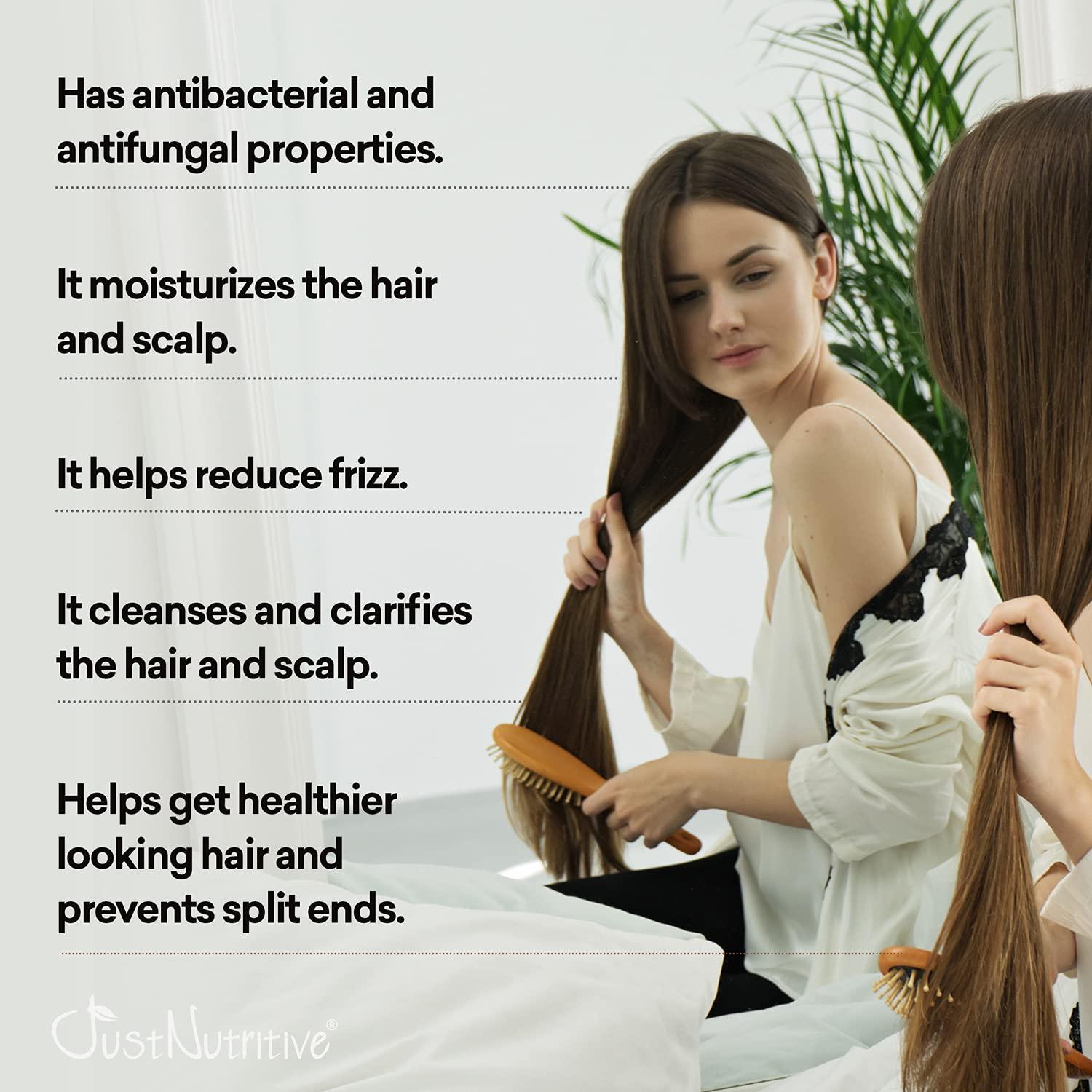 Just Nutritive Vinegar Rinse Cleanser, Scalp Cleanser, Natural Hair Care for Hair and Scalp Treatment, Prevent Hair Loss, Nourish Dull Damaged Hair, 8oz