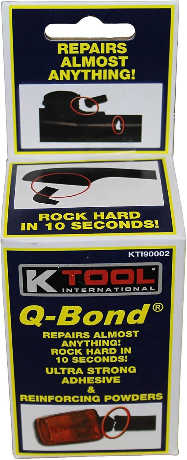 K Tool International Q-BOND KIT Fast Acting Automotive Adhesives, 0.32 oz Bottle